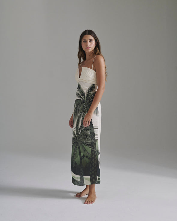 DRESSES/JUMPSUITS ANTIGUA LINEN MIDI DRESS Juan De Dios
