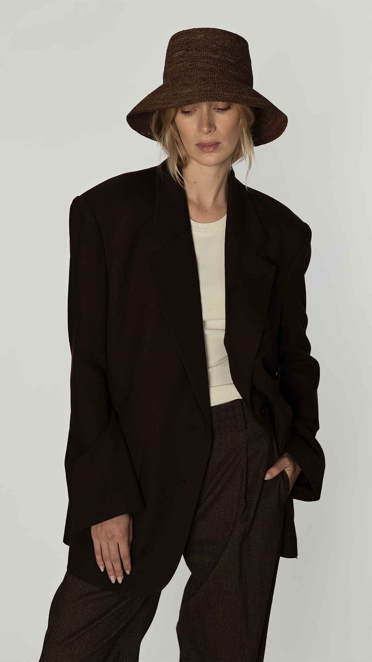 HATS Felix Hat in Dark Earth Janessa Leone