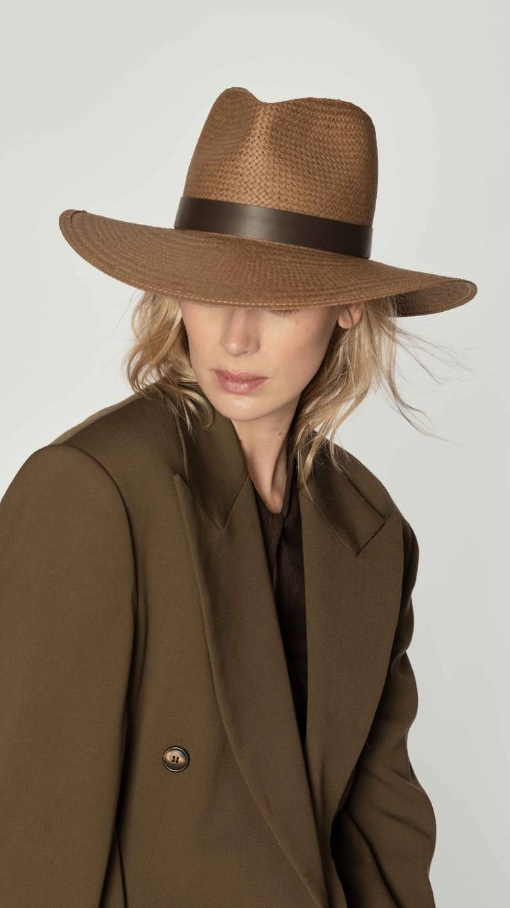 HATS Zoe Hat in Brown Janessa Leone
