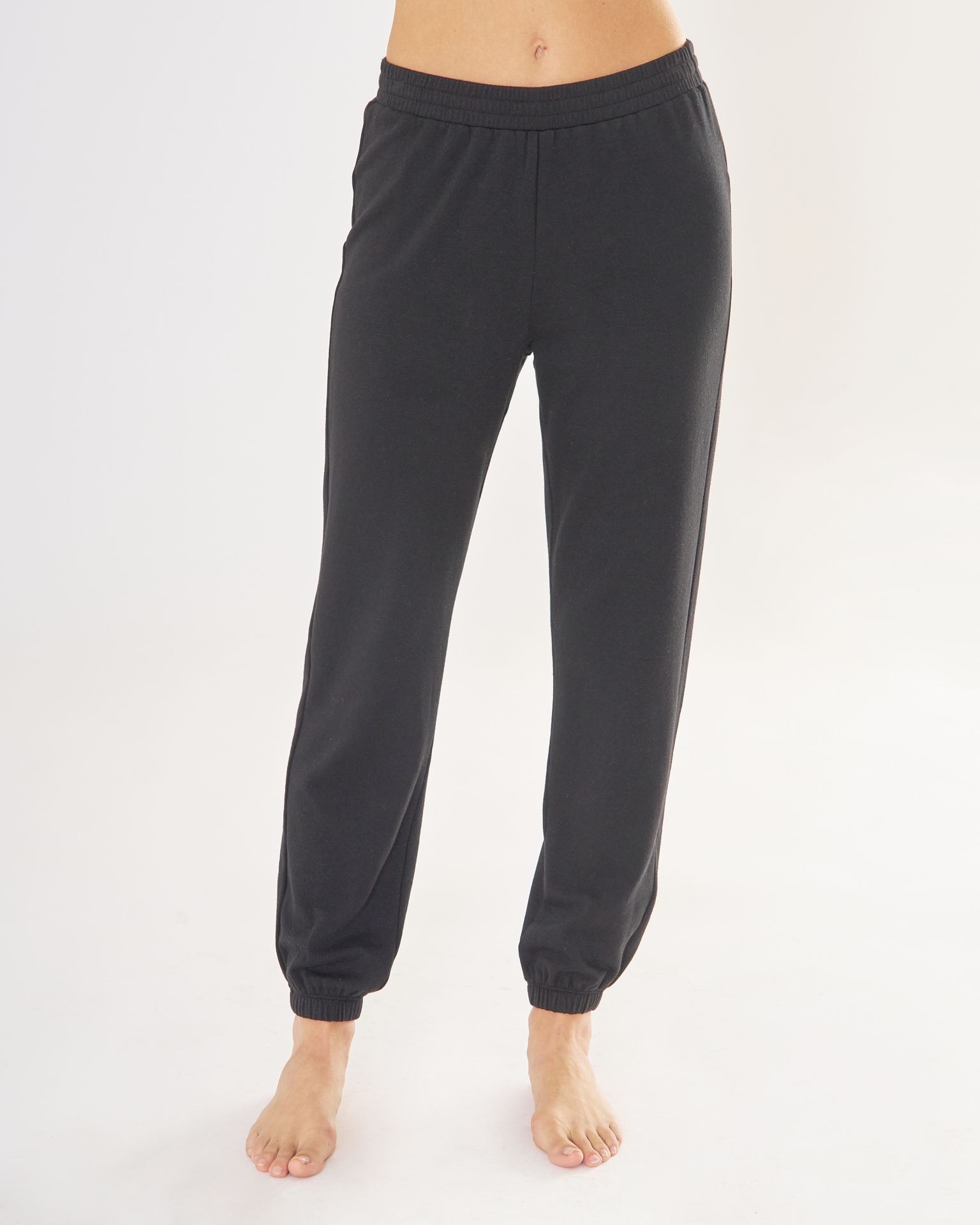 LOUNGE Alexandra Sweatpant in Black Wheat