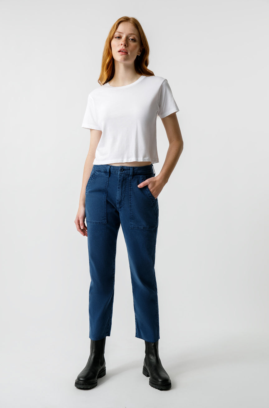 PANTS/SHORTS Easy Army Trouser in Neptune AMO