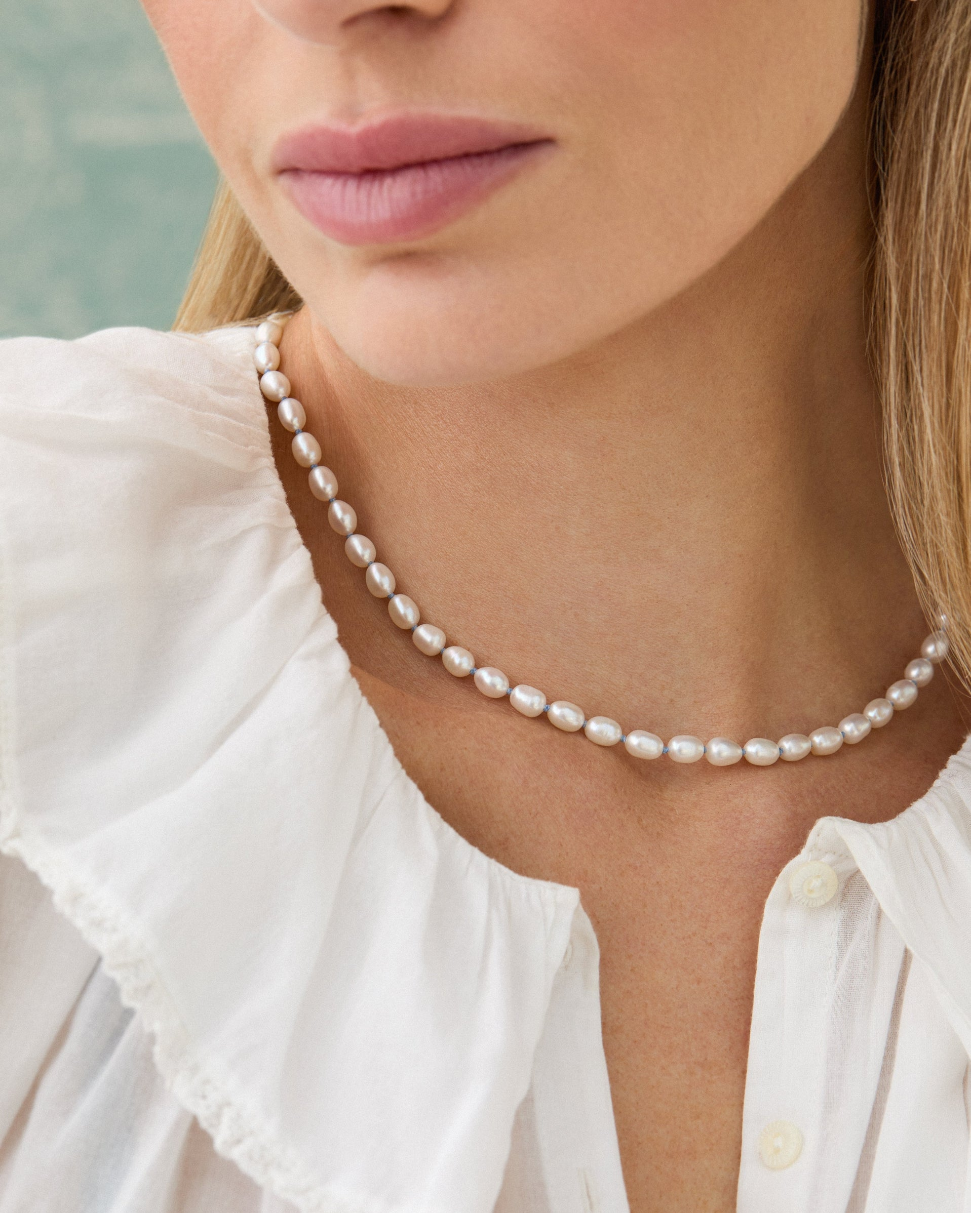JEWELRY Pearl Knot Necklace EF Collection