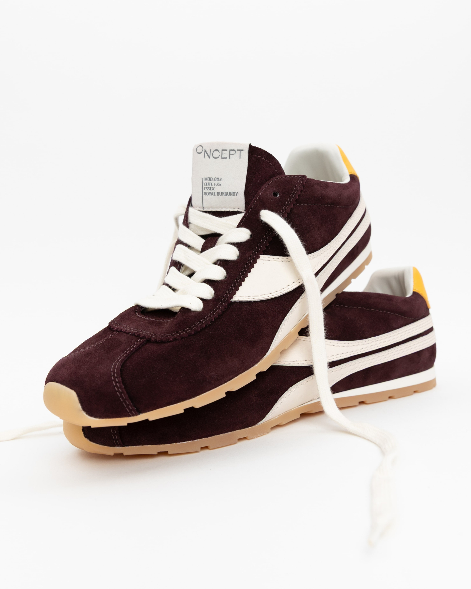SHOES Essex Sneaker in Royal Burgundy Oncept