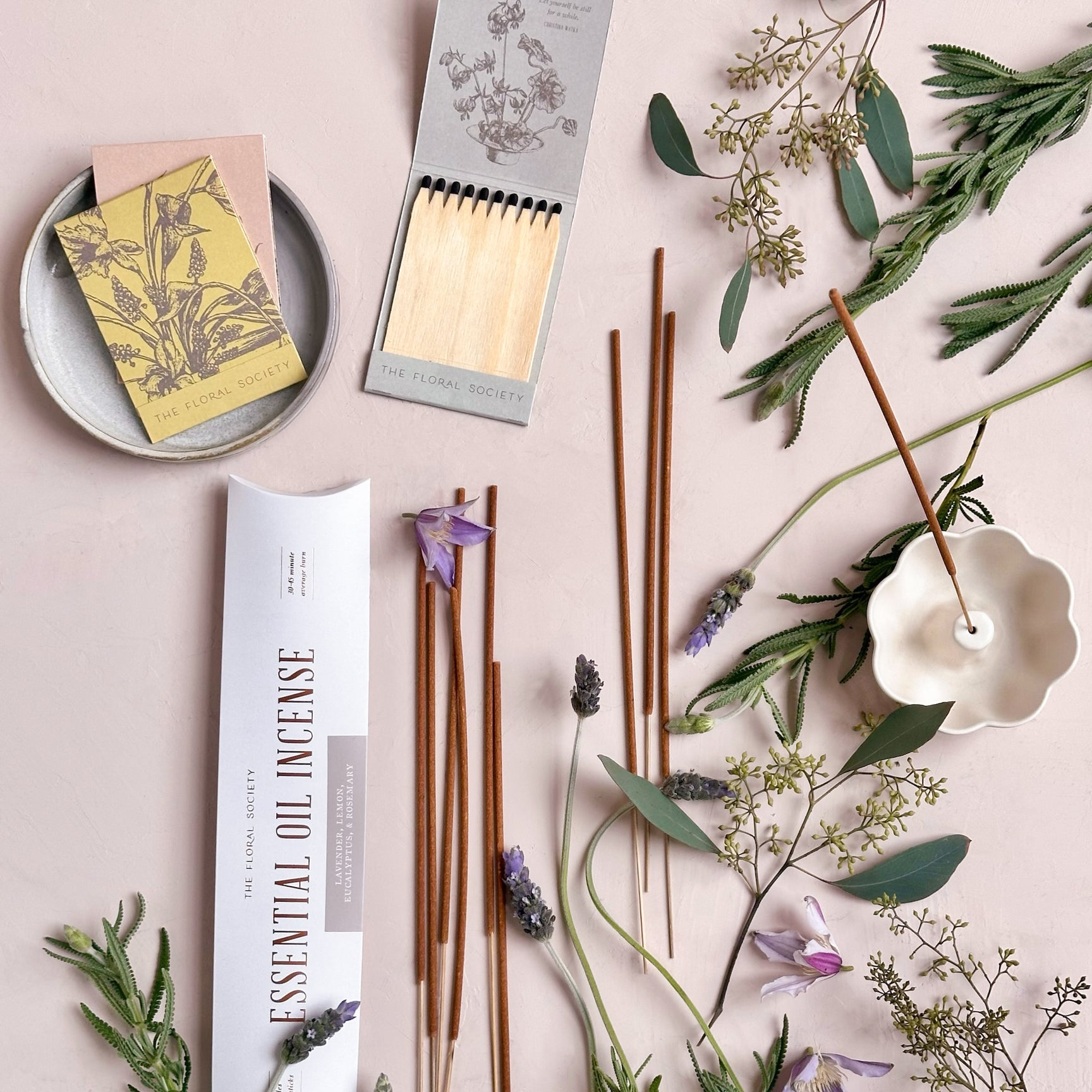 APOTHECARY Essential Oil Incense in Lavender The Floral Society