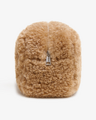 ACCESSORIES Jumbo Noor Bouclette Pouch in Camel Apparis