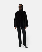 COATS/JACKET Sloane Cape in Noir Apparis
