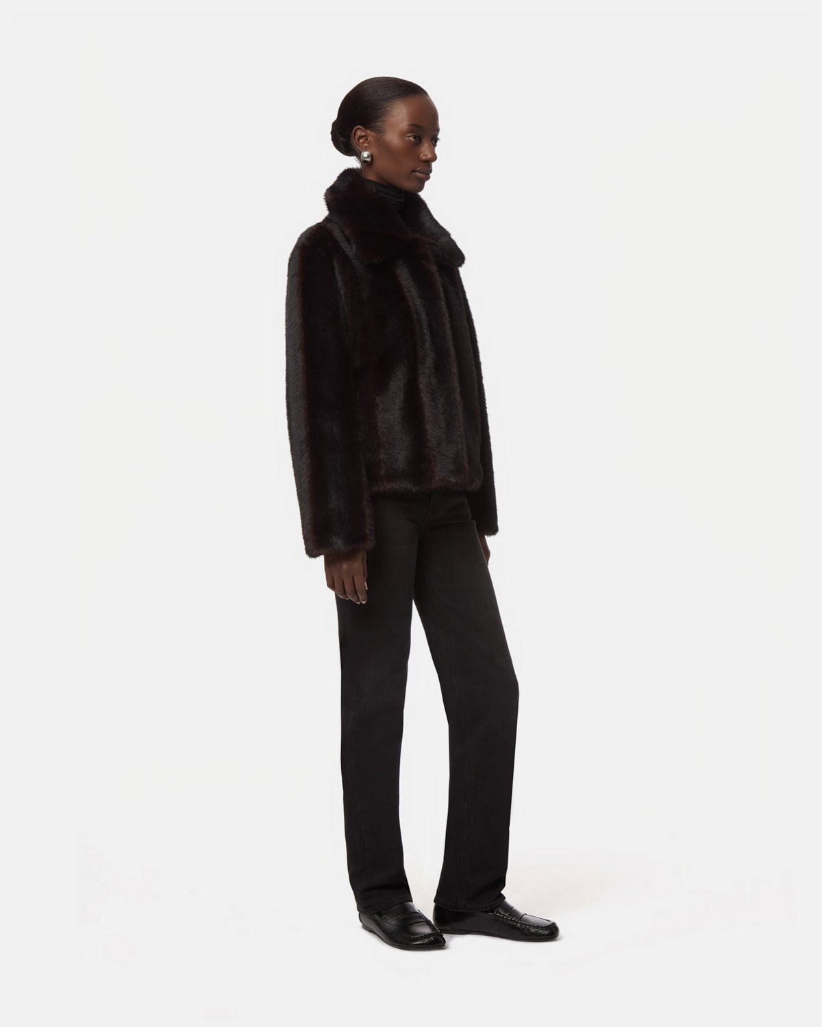 COATS/JACKET Elis Coat in Shaved Noir Mink Apparis