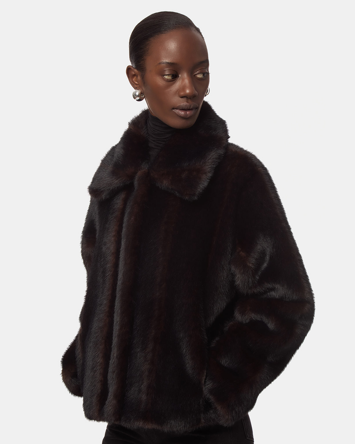 COATS/JACKET Elis Coat in Shaved Noir Mink Apparis