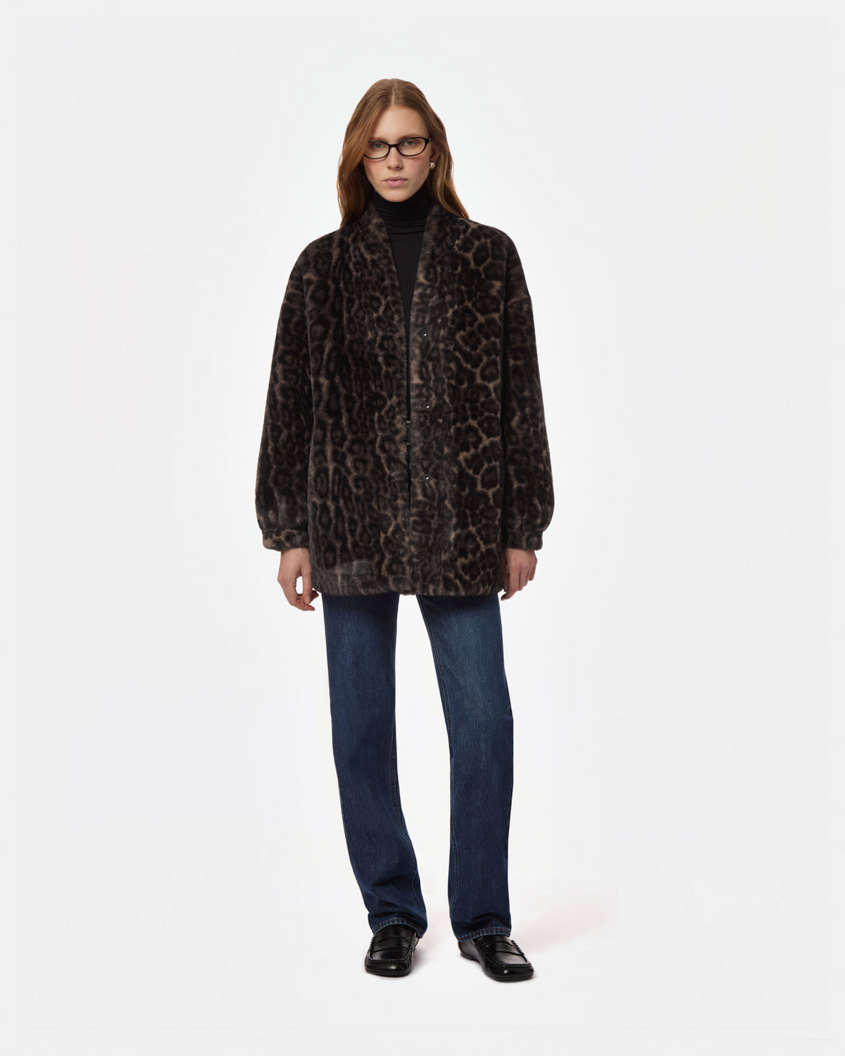 COATS/JACKET Jane Coatigan in Dark Leopard Apparis