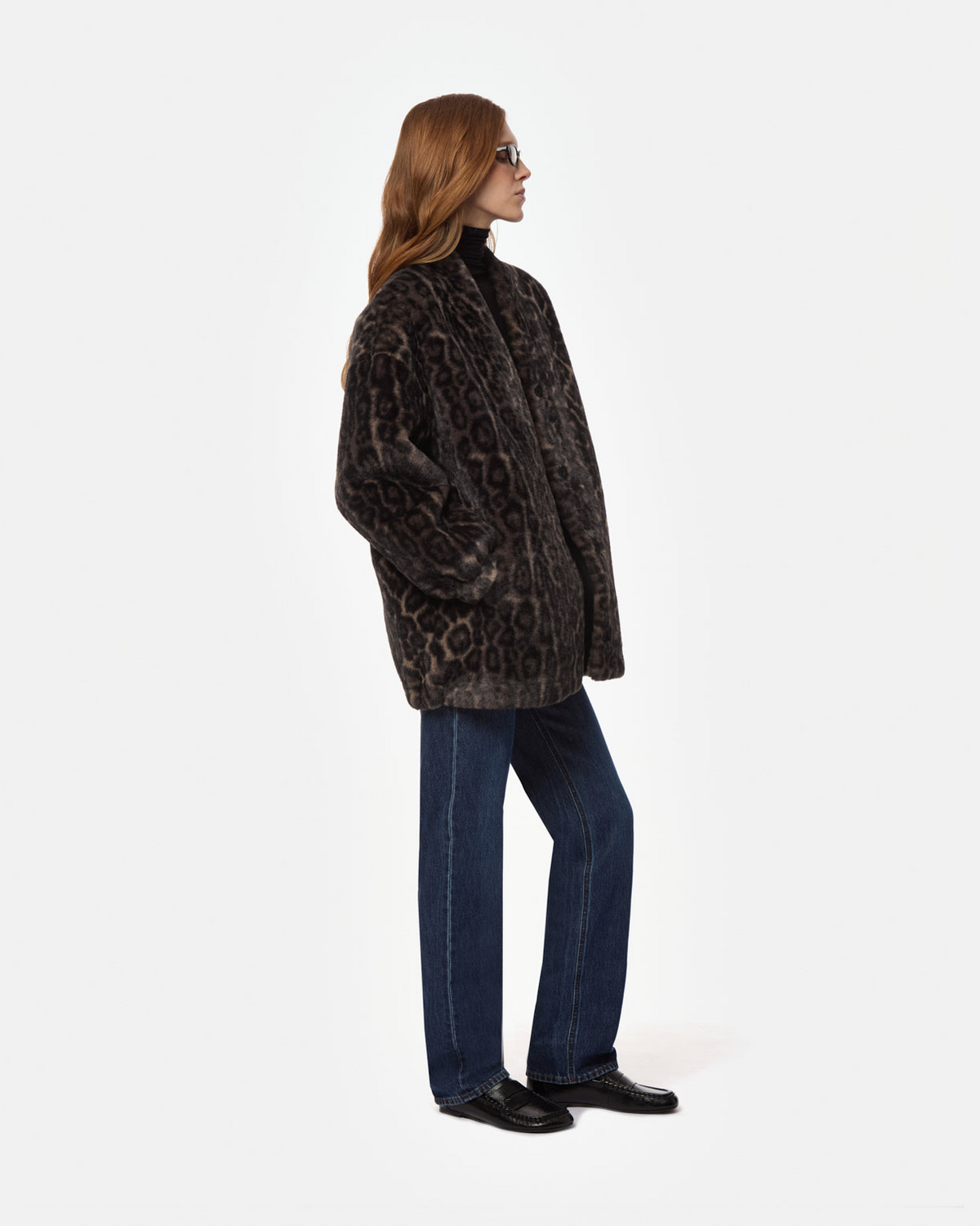 COATS/JACKET Jane Coatigan in Dark Leopard Apparis