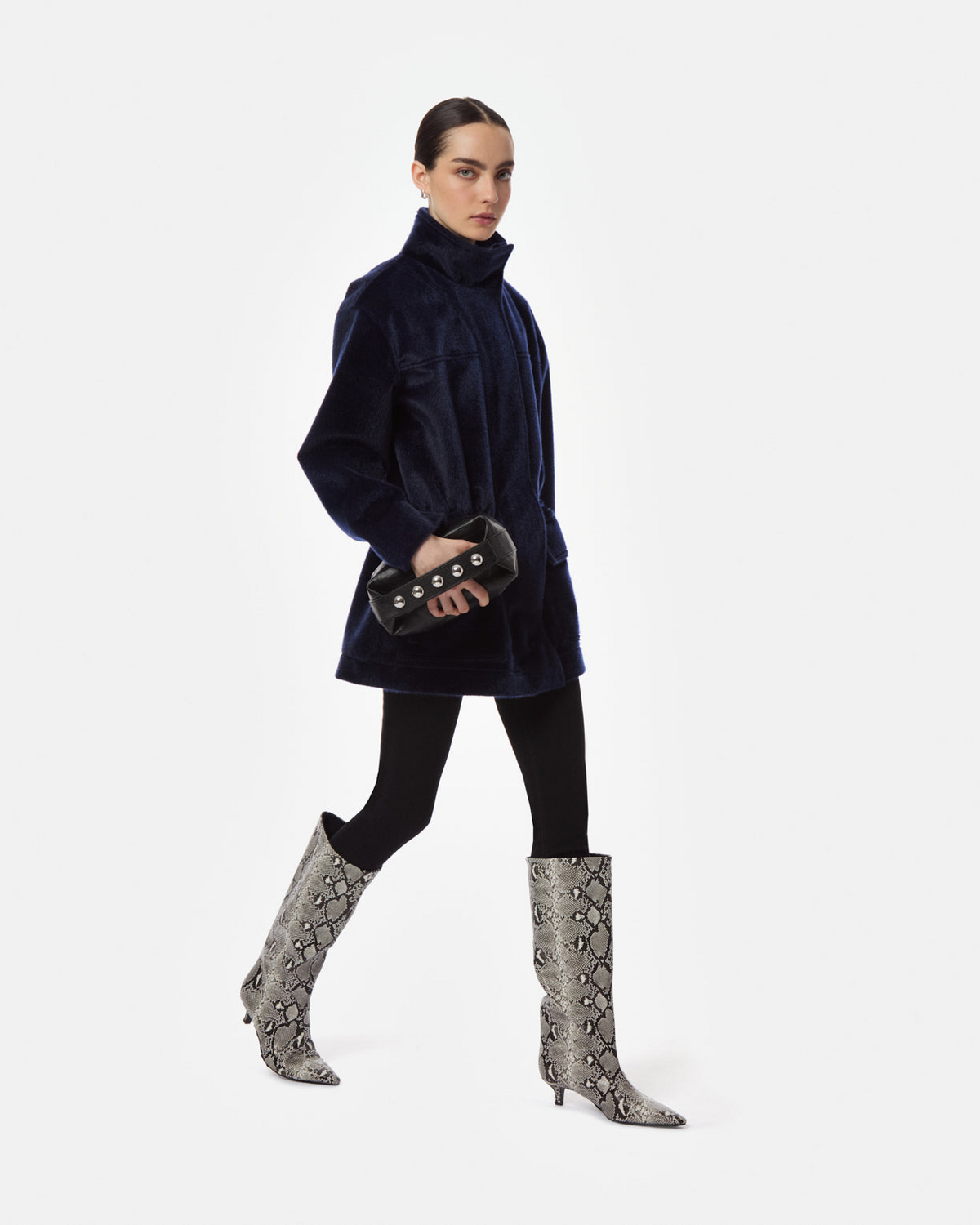 COATS/JACKET Edie Pony Parka in Navy Apparis