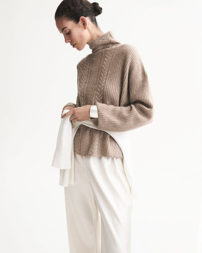 SWEATERS The Fjord Sweater in Sable Nonchi