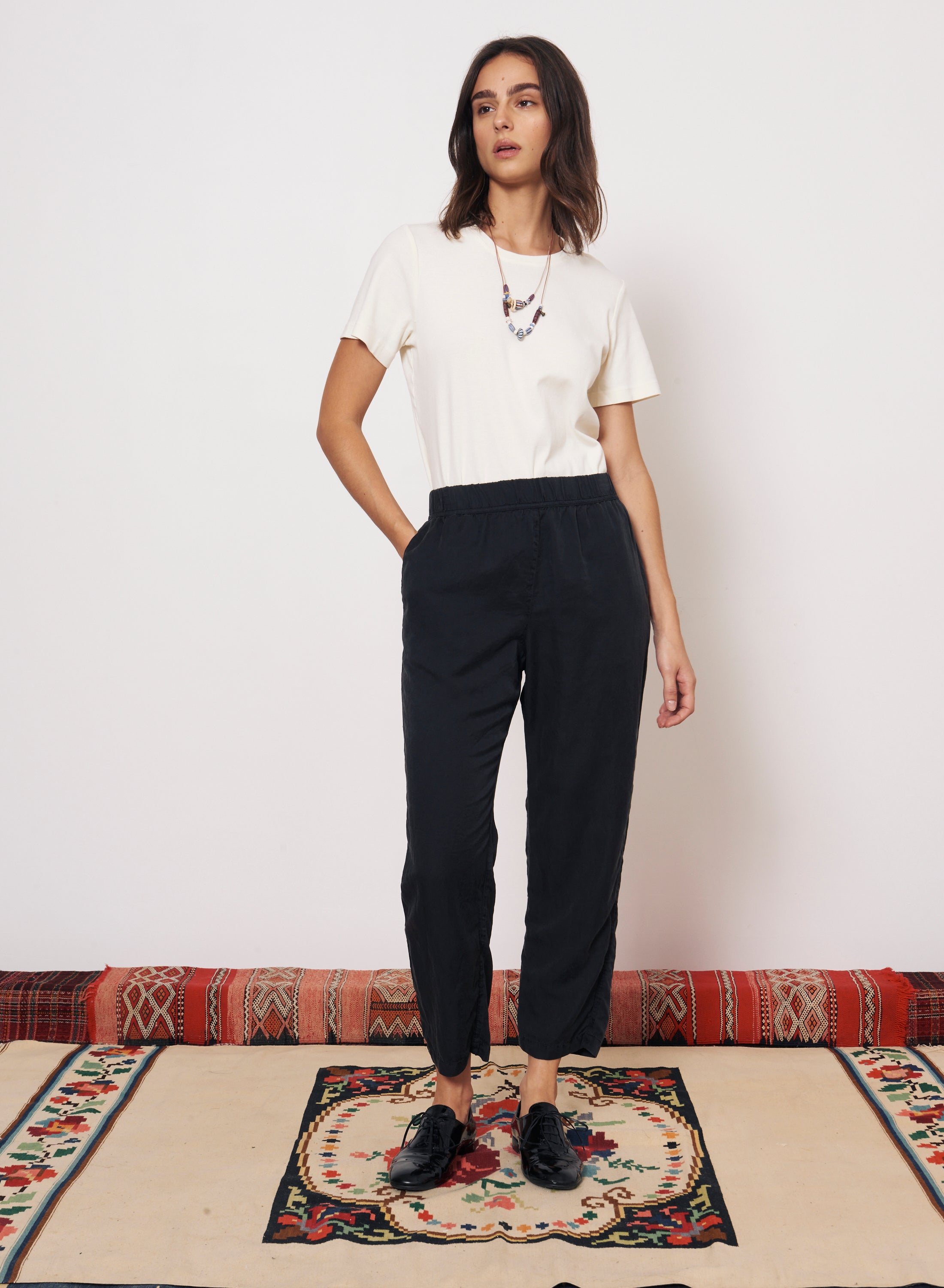 PANTS/SHORTS FEZ PANT IN BLACK Raquel Allegra