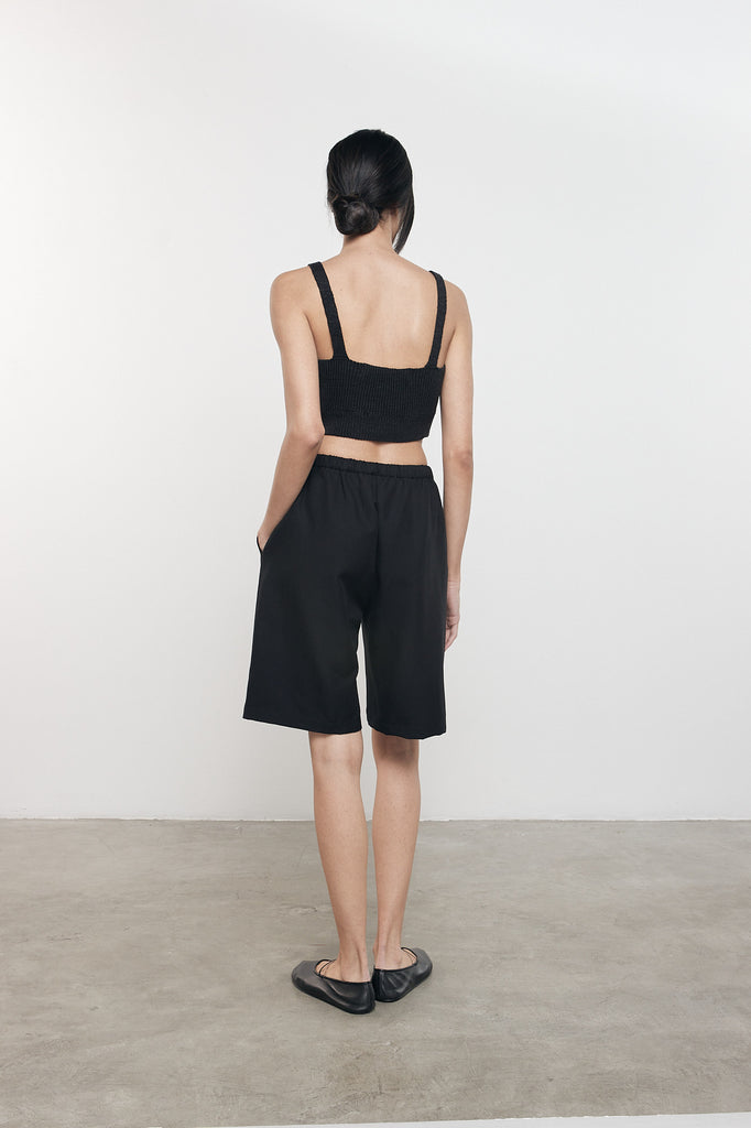 PANTS/SHORTS Twill Everywhere Short in Black Enza Costa