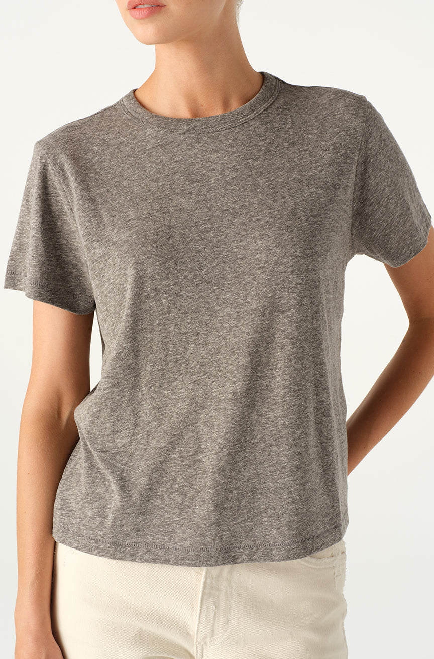 BLOUSES/SHIRTS/TOPS Lovey Tee in Heather Grey AMO