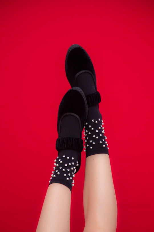 SHOES MAFALDA SETHE MARY JANE IN BLACK Flabelus
