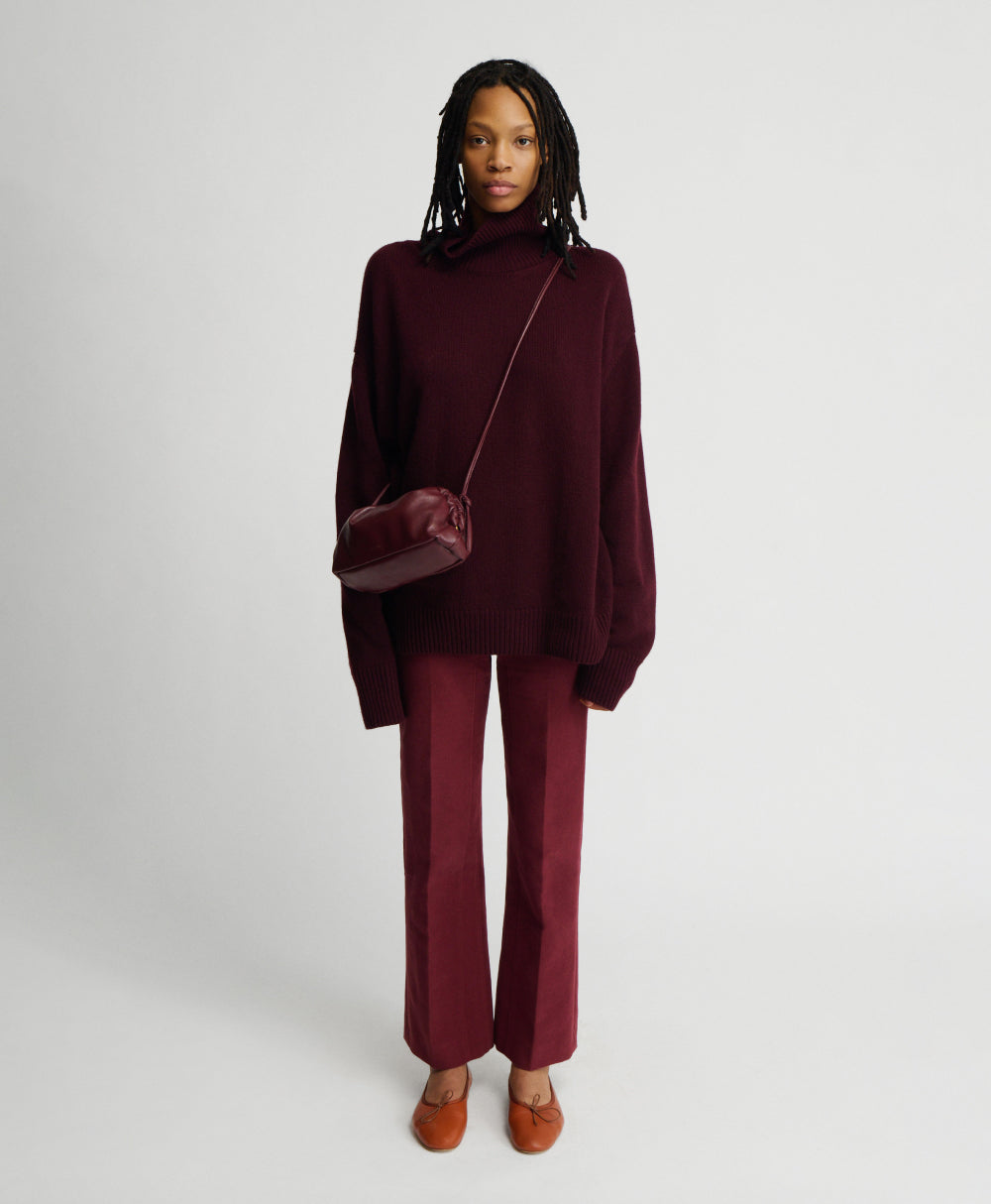 HANDBAGS Mini Cloud Clutch in Pomegranate Mansur Gavriel