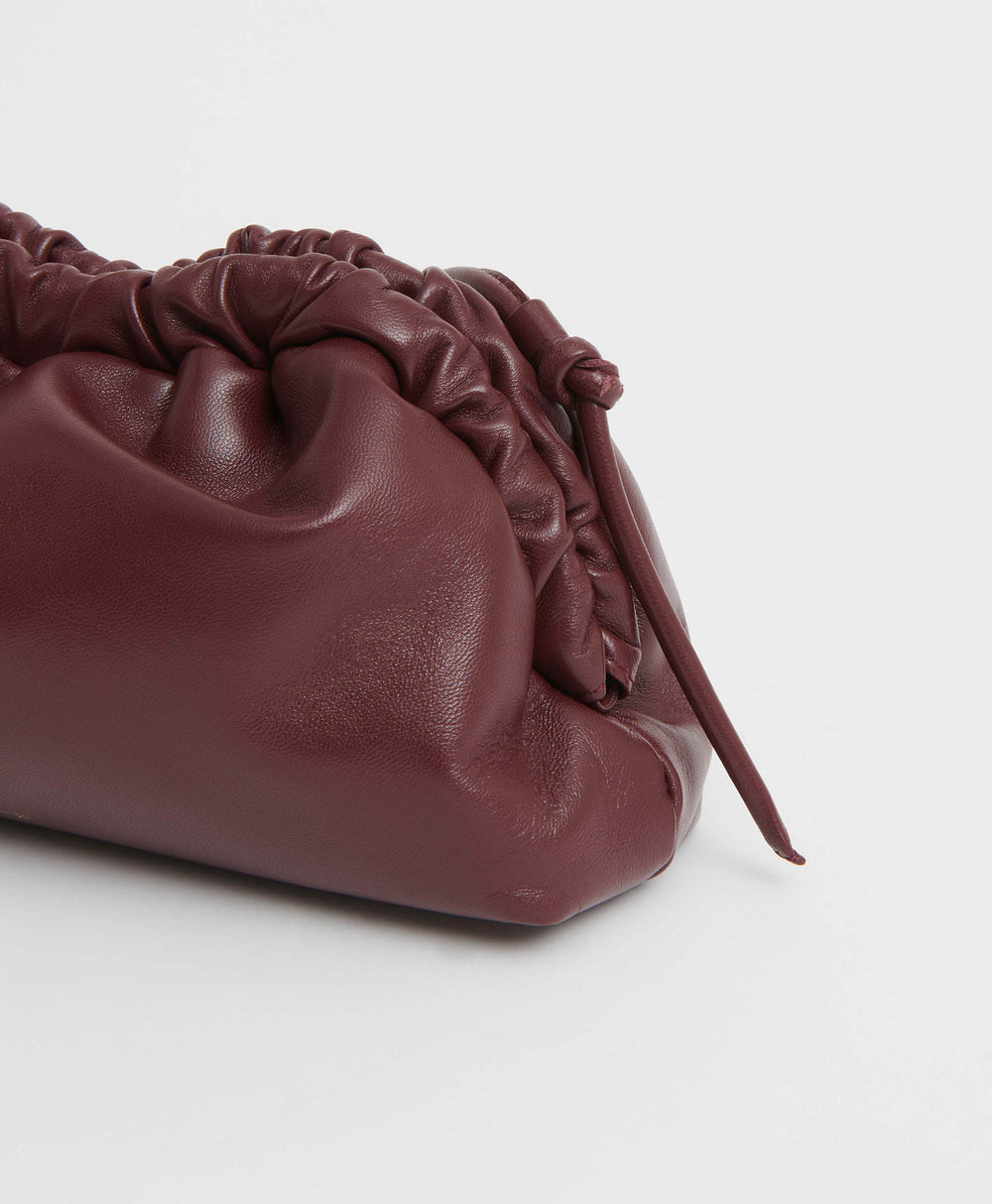 HANDBAGS Mini Cloud Clutch in Pomegranate Mansur Gavriel