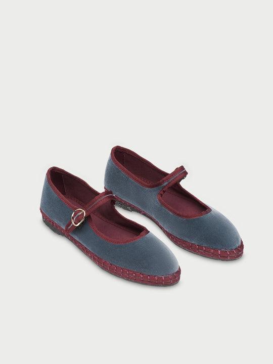SHOES GEORGINA MARY JANE IN DARK GRAY Flabelus