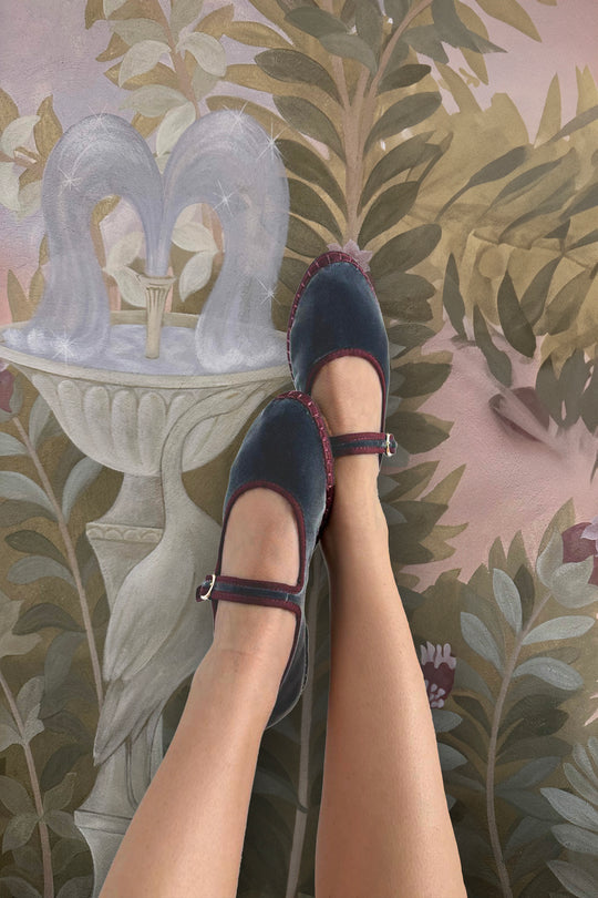 SHOES GEORGINA MARY JANE IN DARK GRAY Flabelus