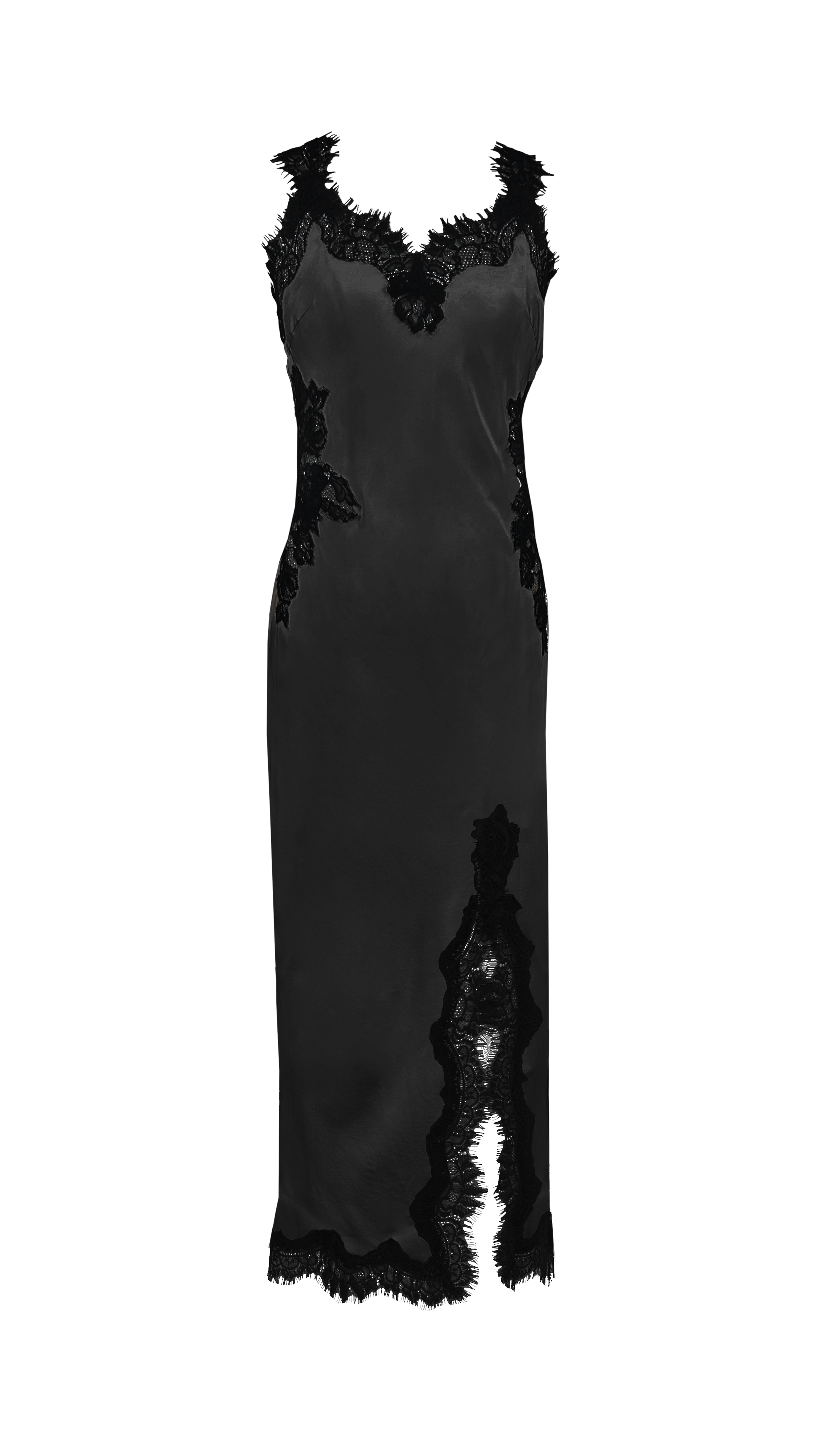 DRESSES/JUMPSUITS Harper Strap Long Bias Dress in Black Gold Hawk