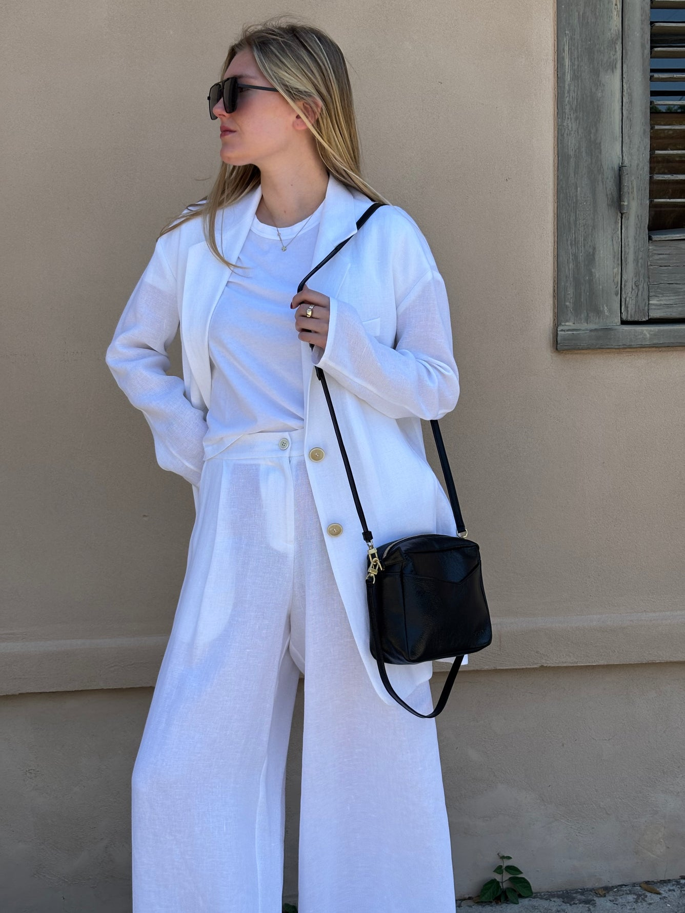 HANDBAGS ROME CROSSBODY IN BLACK METALLIC ORSYN