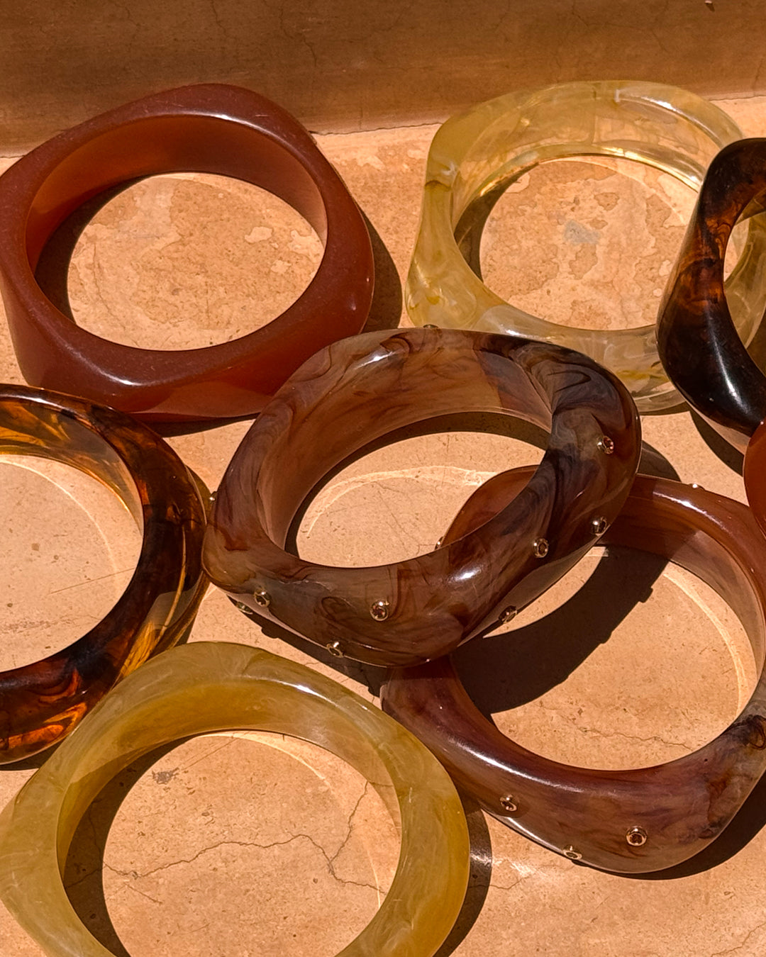 FASHION JEWELRY Formentera Bangle Set in Tortoise Luv Aj