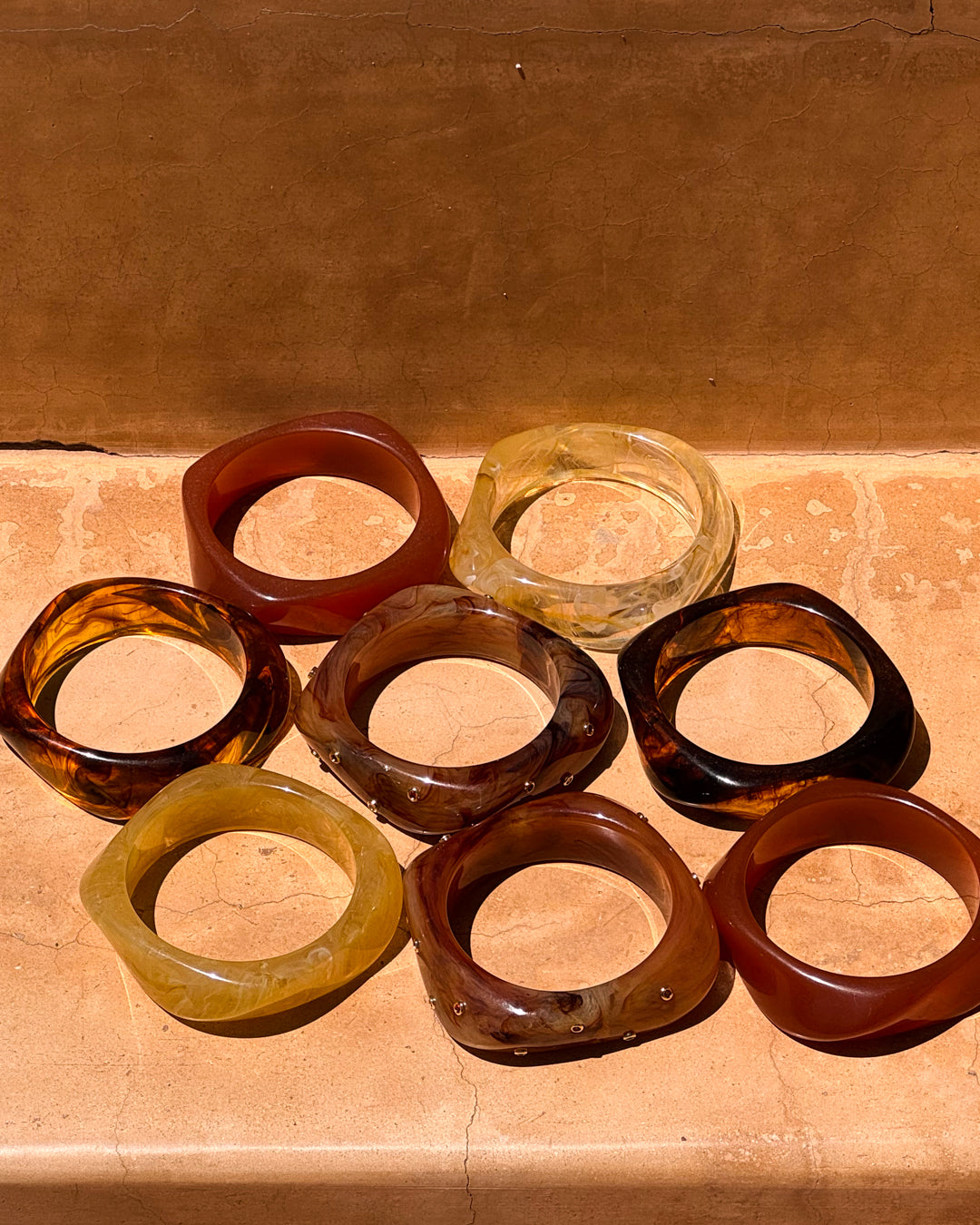 FASHION JEWELRY Formentera Bangle Set in Tortoise Luv Aj