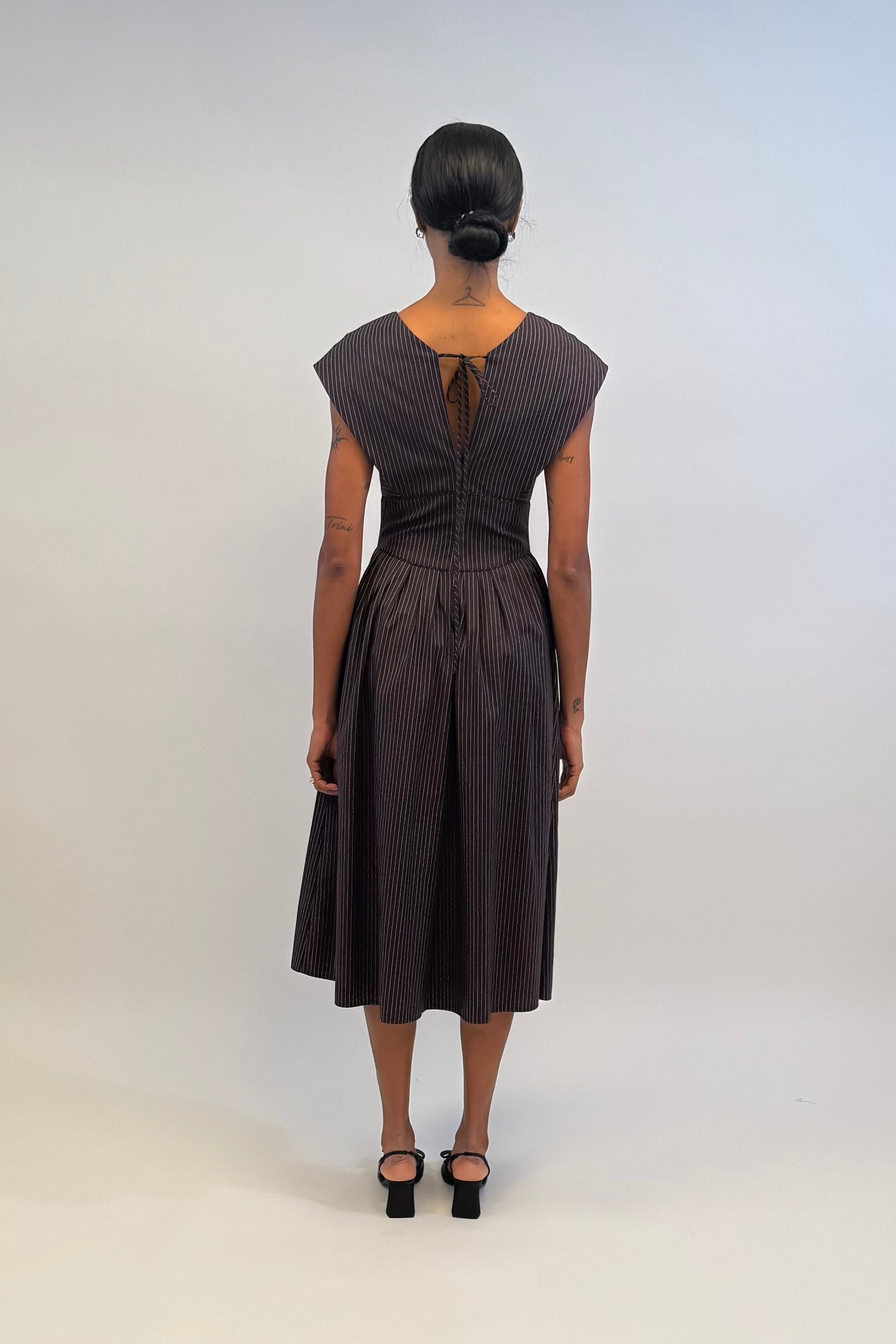 DRESSES/JUMPSUITS In Full Bloom Dress in Espresso Rosie Assoulin