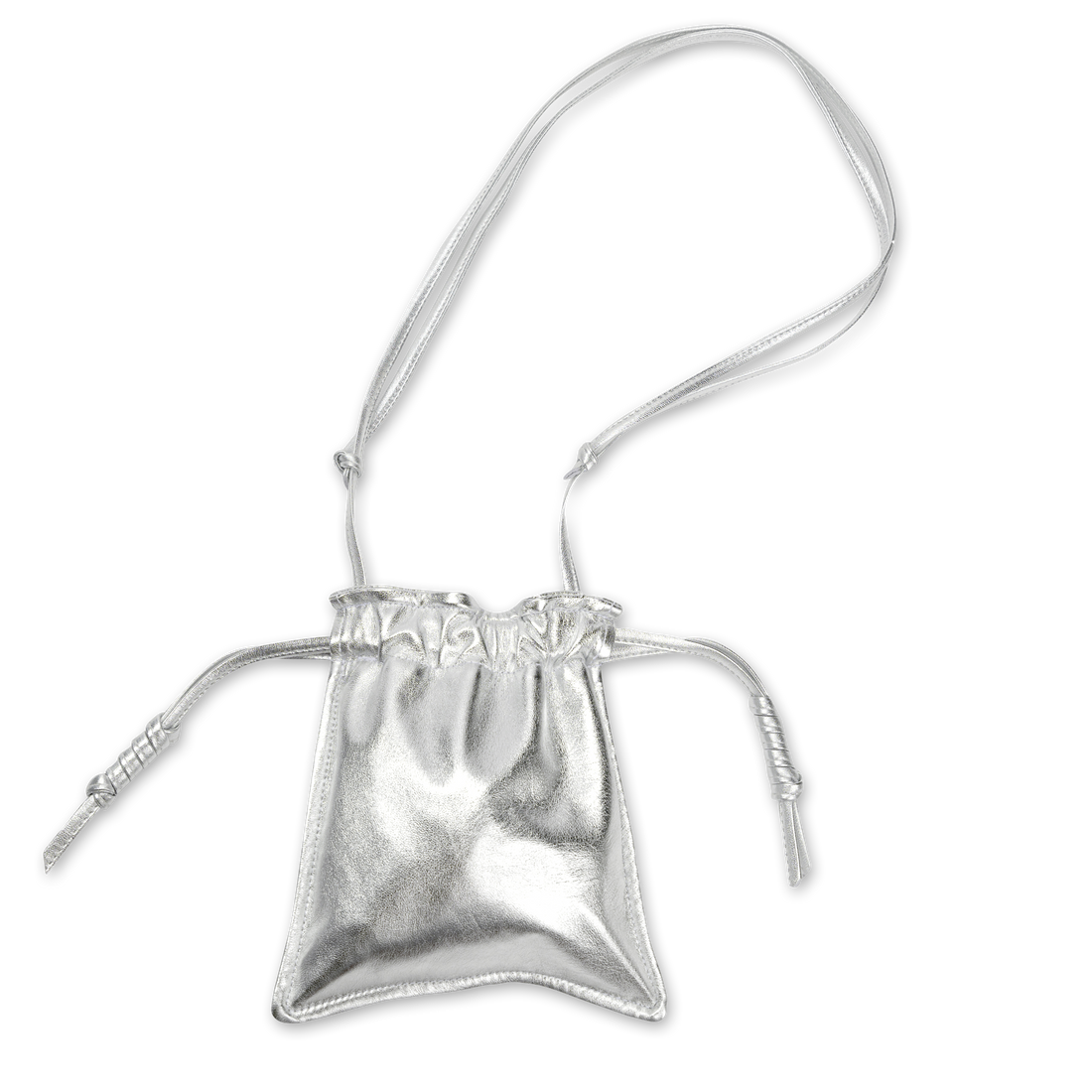 HANDBAGS Mini Bowie Handbag in Silver Lemiz