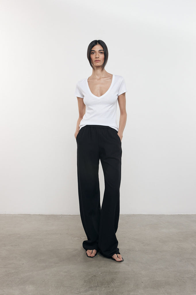 PANTS/SHORTS TWILL EVERYWHERE PANT IN BLACK Enza Costa
