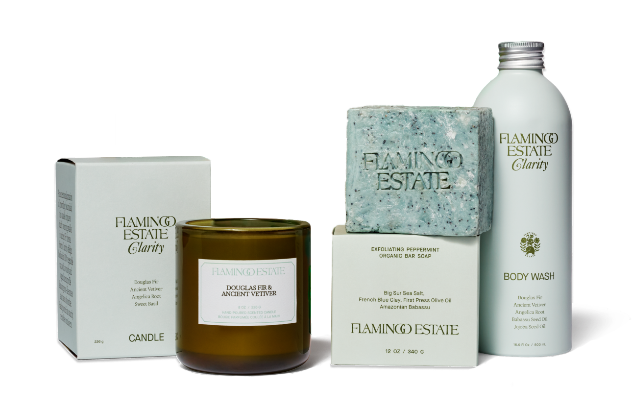 APOTHECARY Douglas Fir and Peppermint Morning Set Flamingo Estate