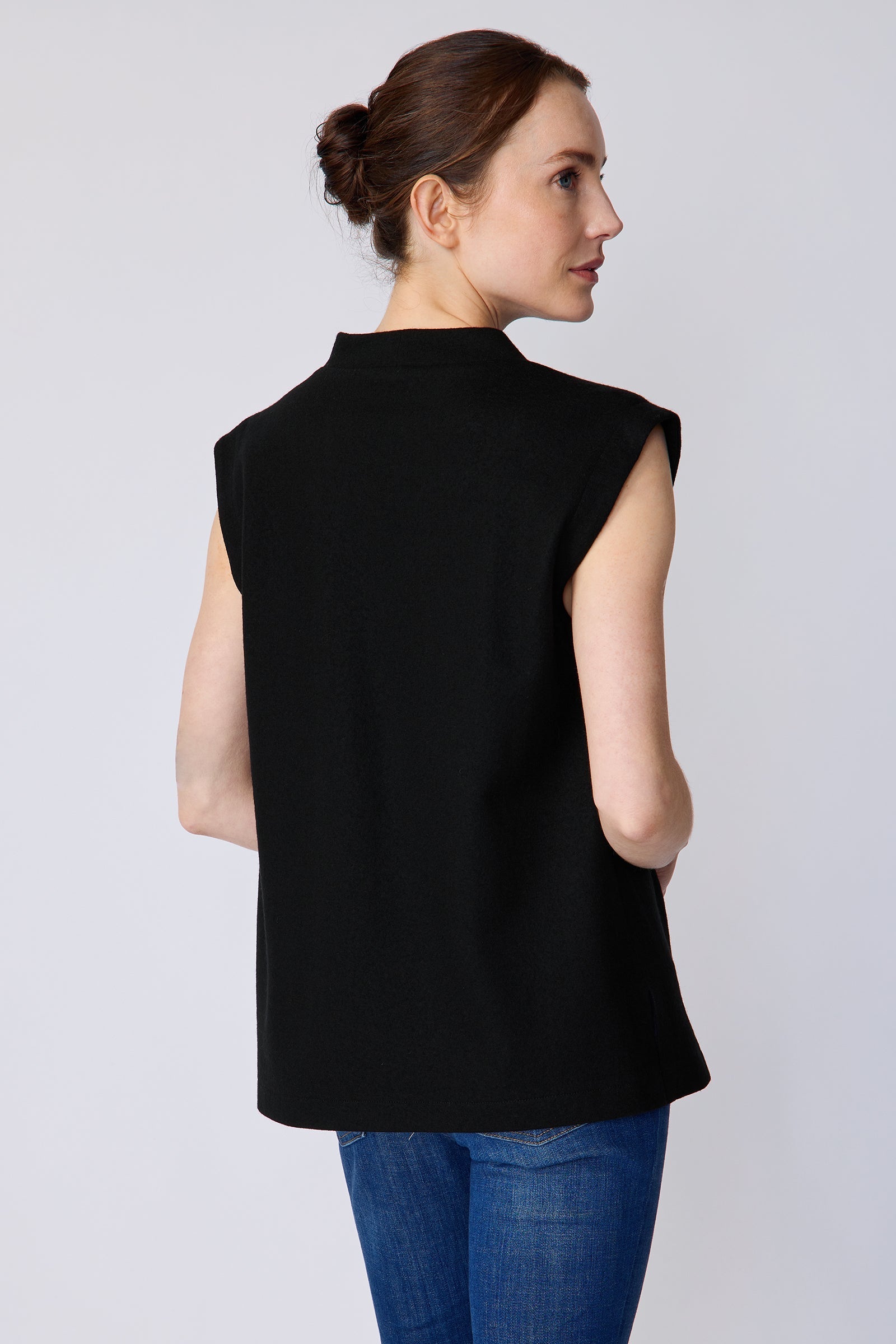 BLOUSES/SHIRTS/TOPS Arla Drape Top in Black Kal Rieman