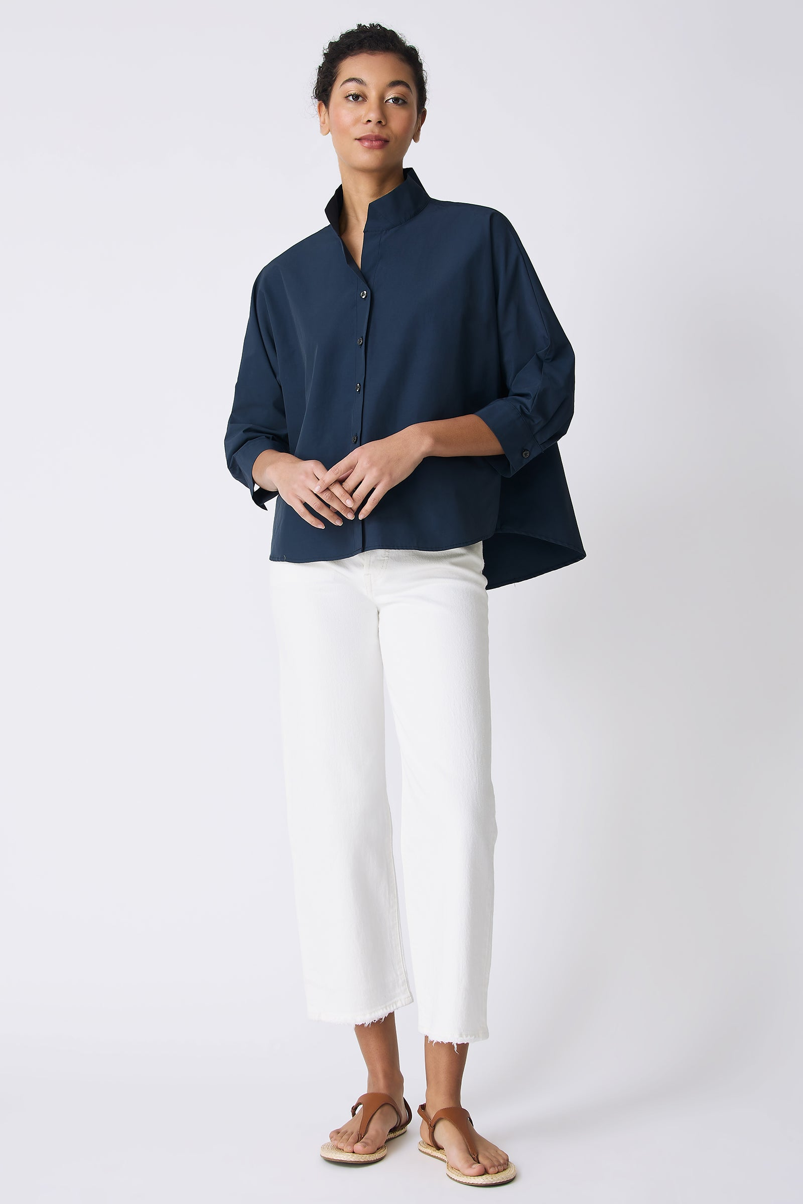 BLOUSES/SHIRTS/TOPS Avi Shirt in Summer Navy Kal Rieman