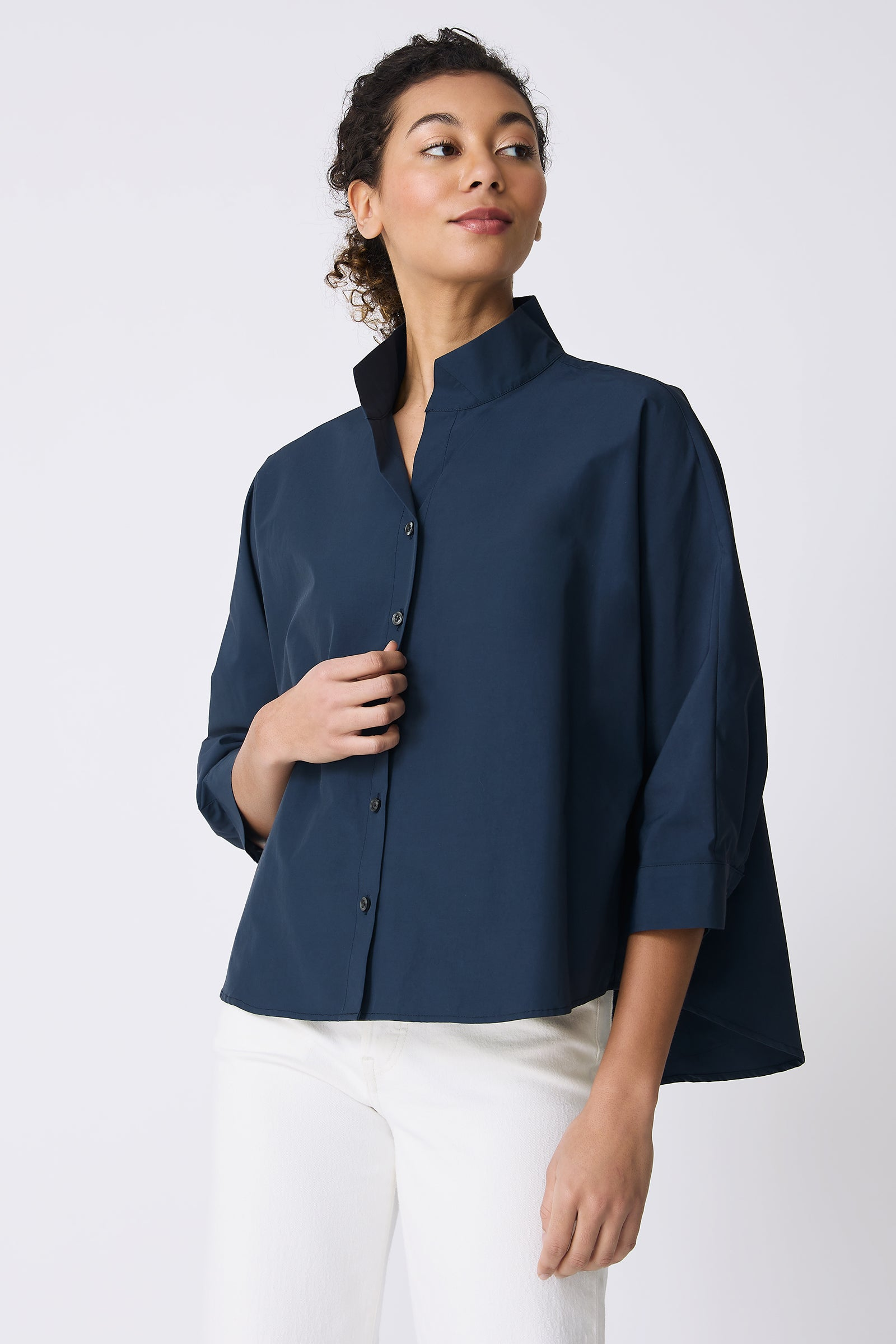 BLOUSES/SHIRTS/TOPS Avi Shirt in Summer Navy Kal Rieman