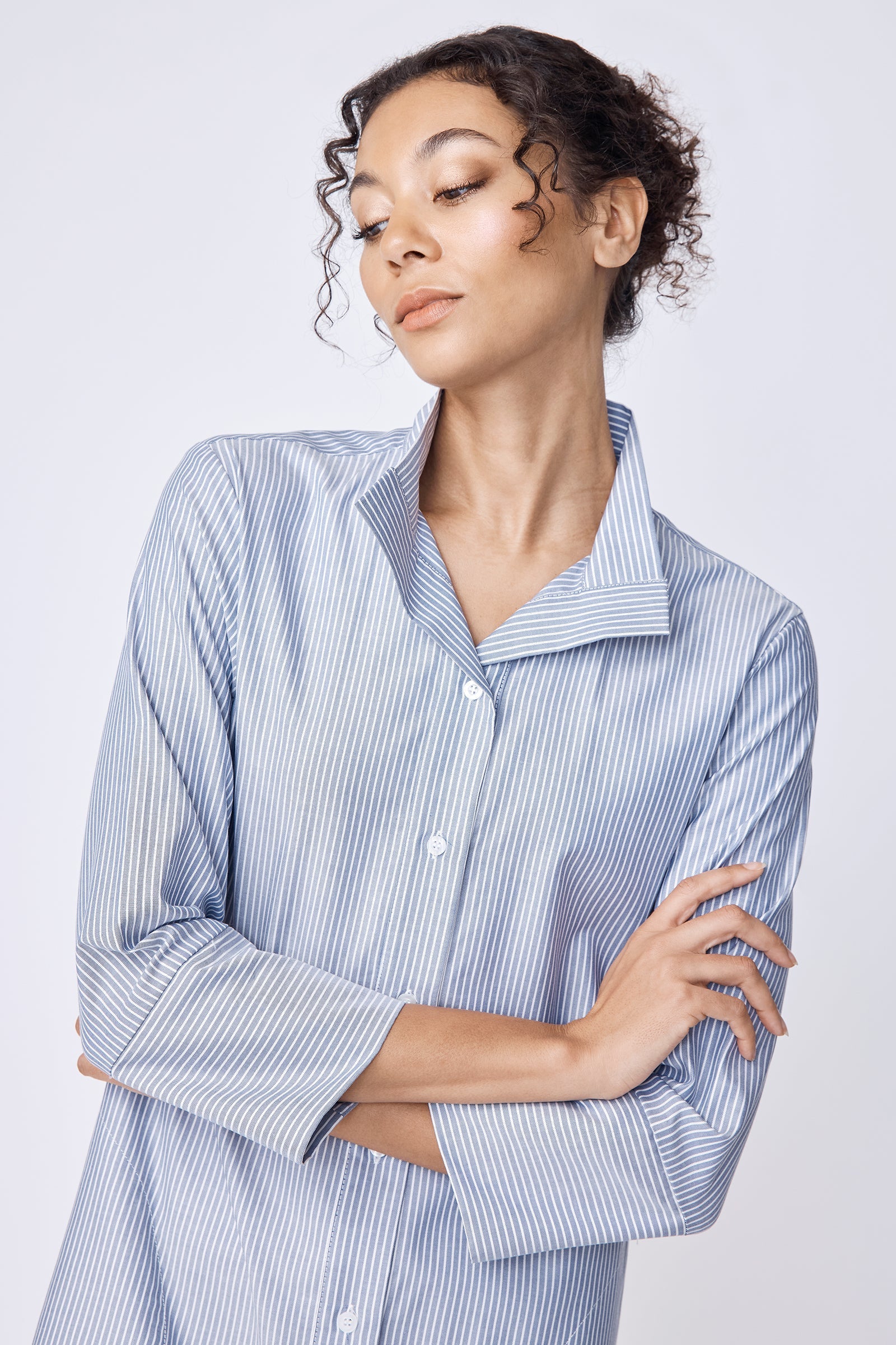 DRESSES/JUMPSUITS Greta Dress in Harbor Stripe Kal Rieman