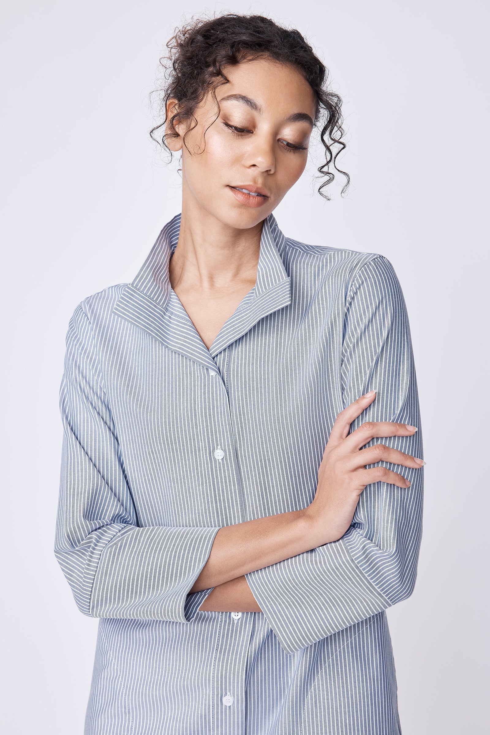 DRESSES/JUMPSUITS Greta Dress in Harbor Stripe Kal Rieman