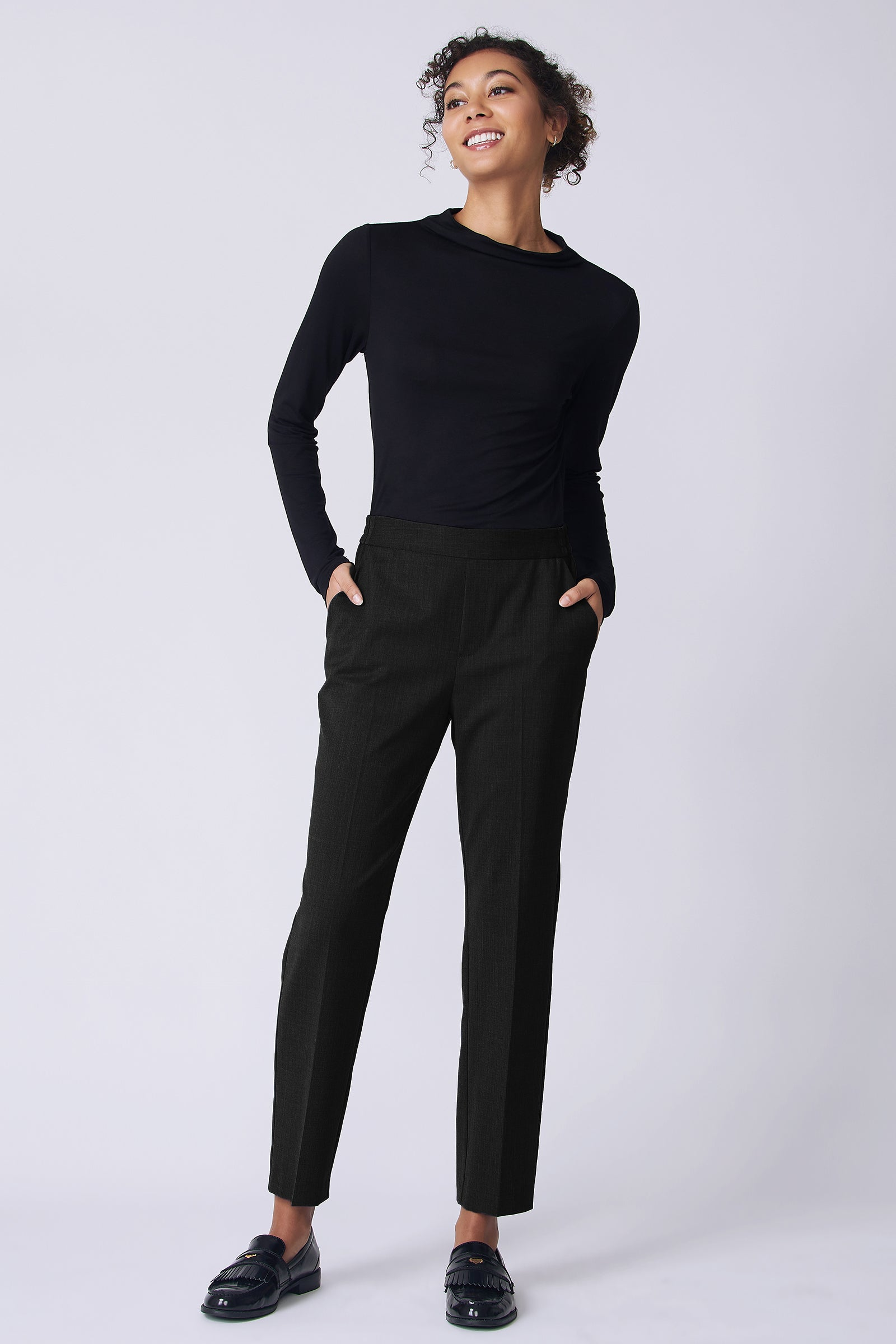 PANTS/SHORTS Martine Trouser in Black Kal Rieman