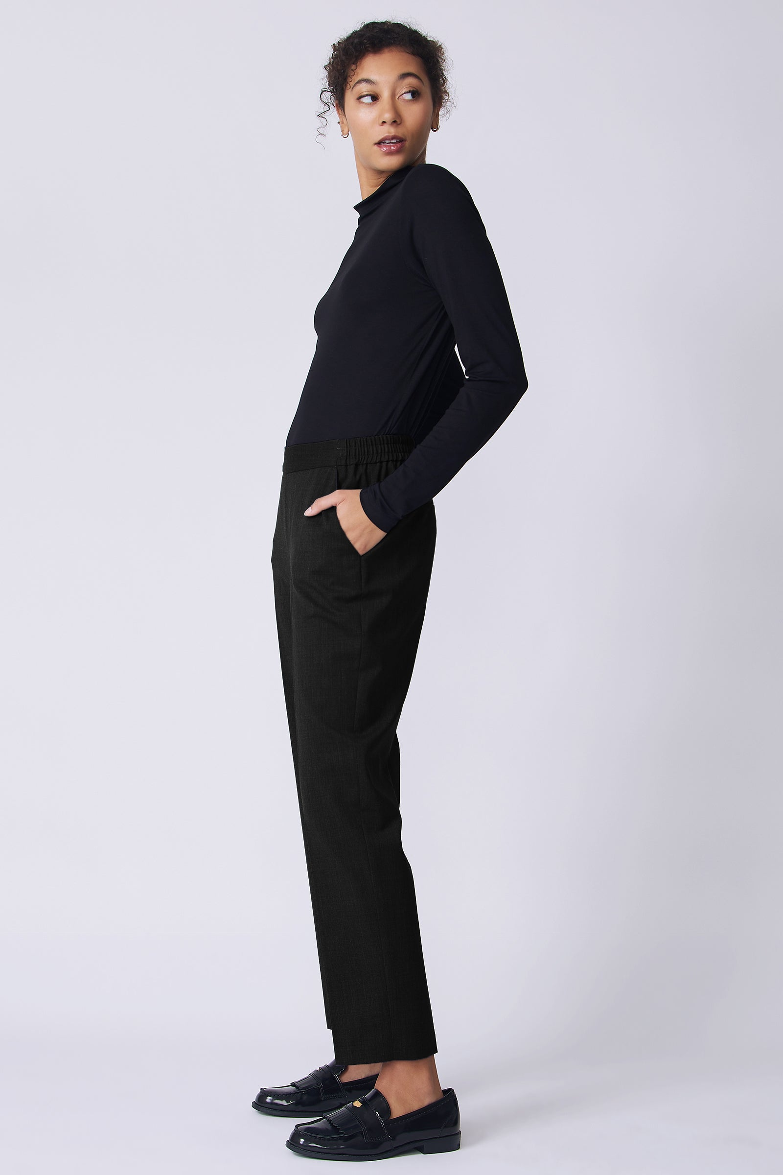PANTS/SHORTS Martine Trouser in Black Kal Rieman