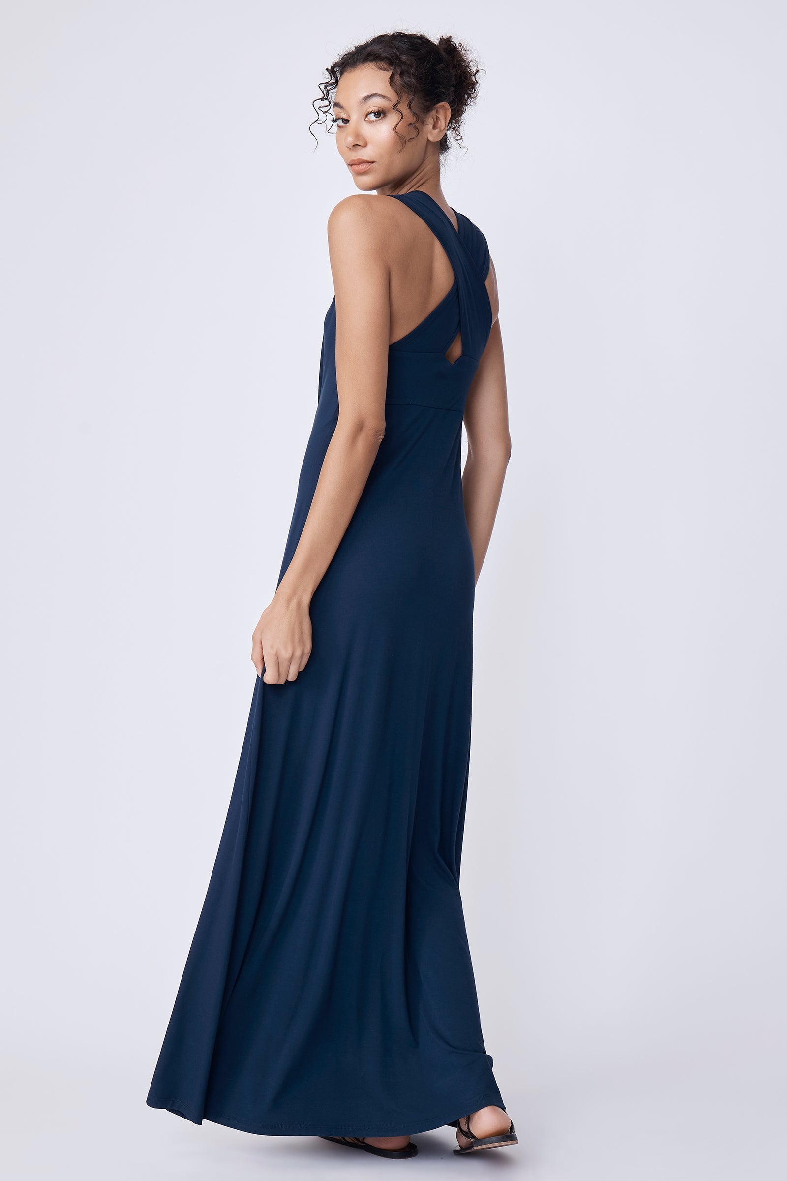 DRESSES/JUMPSUITS Remi Maxi Dress in Navy Kal Rieman