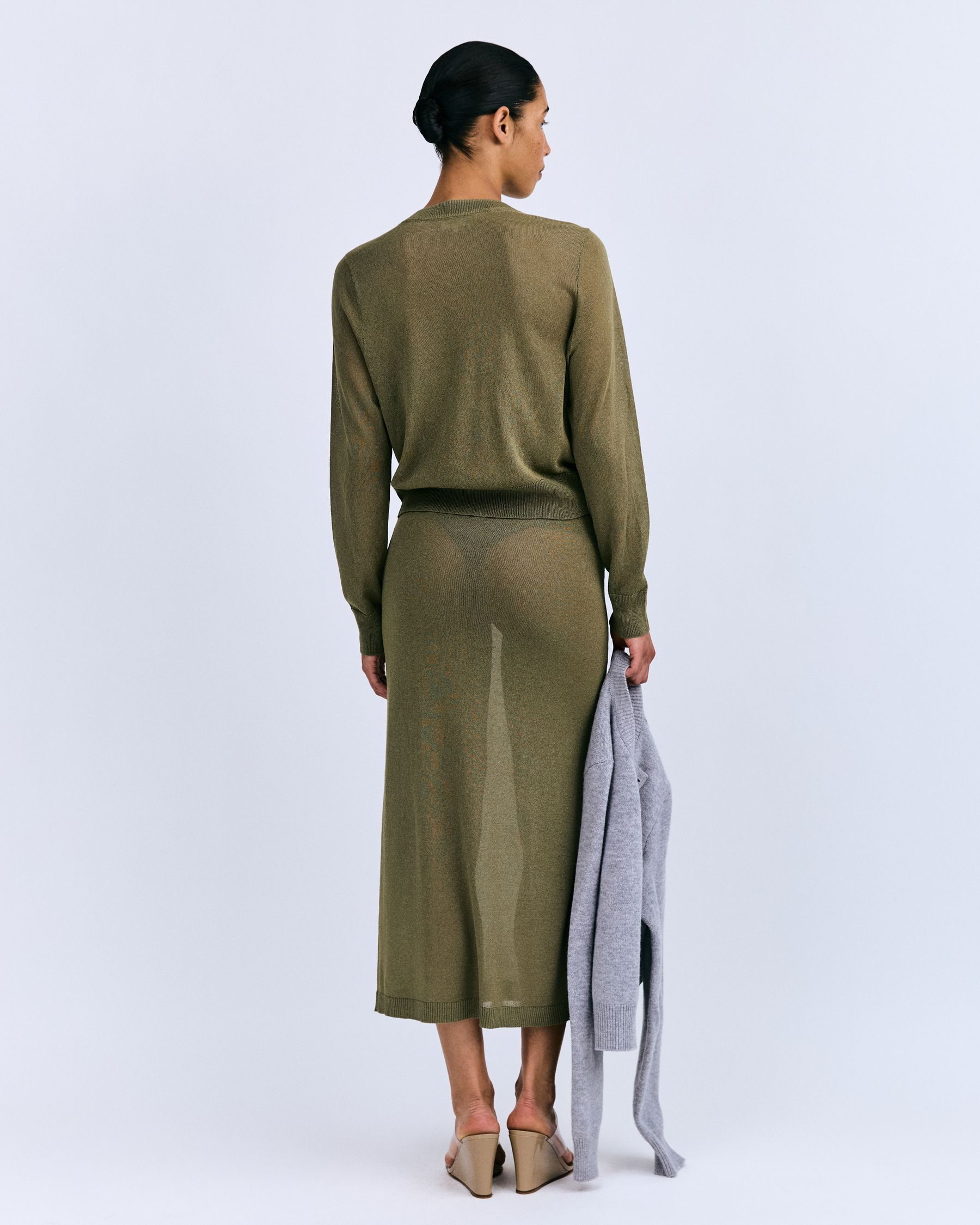 SWEATERS Miranda Cardigan in Green LOVE Stories