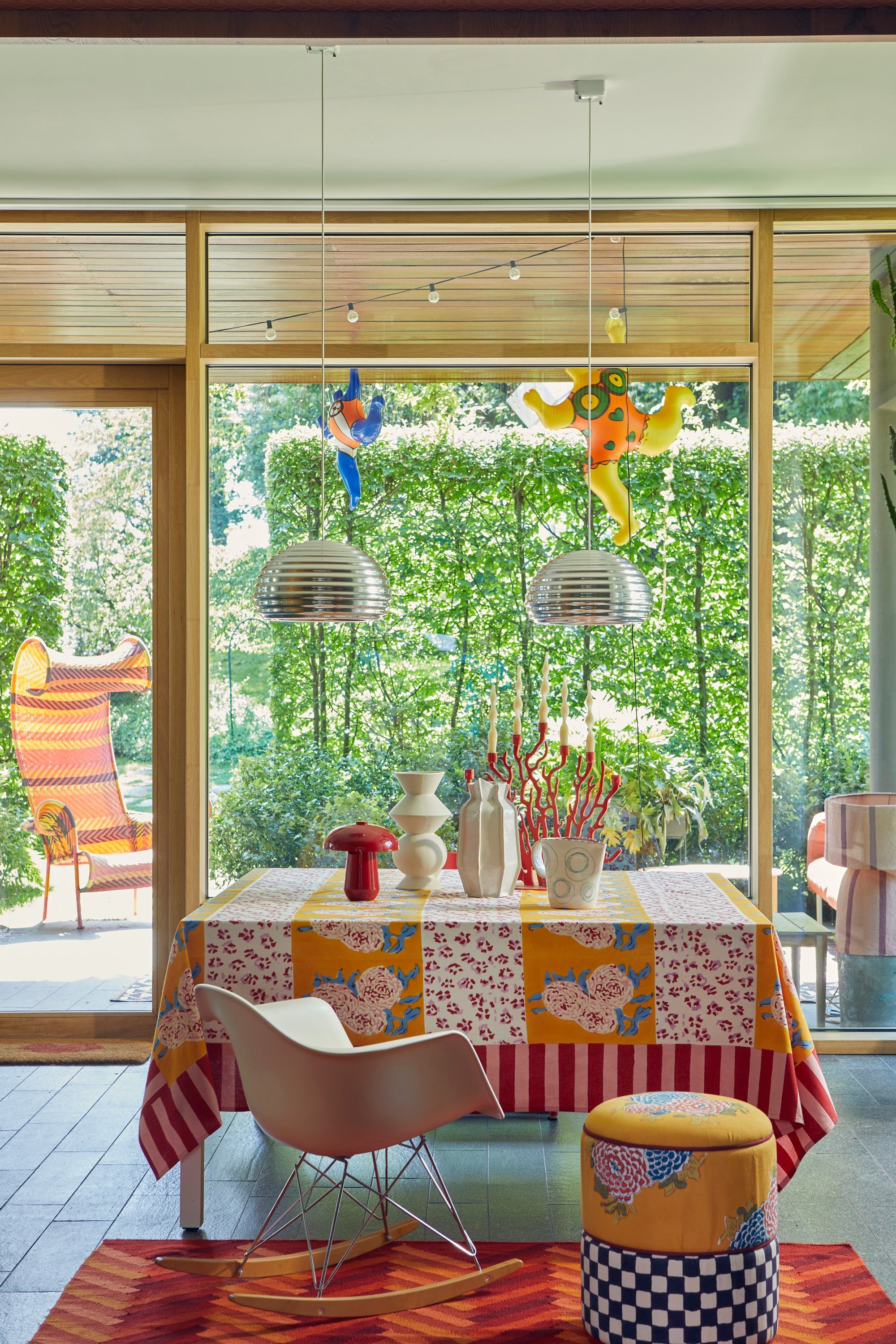 HOME DECOR LEOPARD STRIPES TABLECLOTH LARGE RECTANGLE Lisa Corti