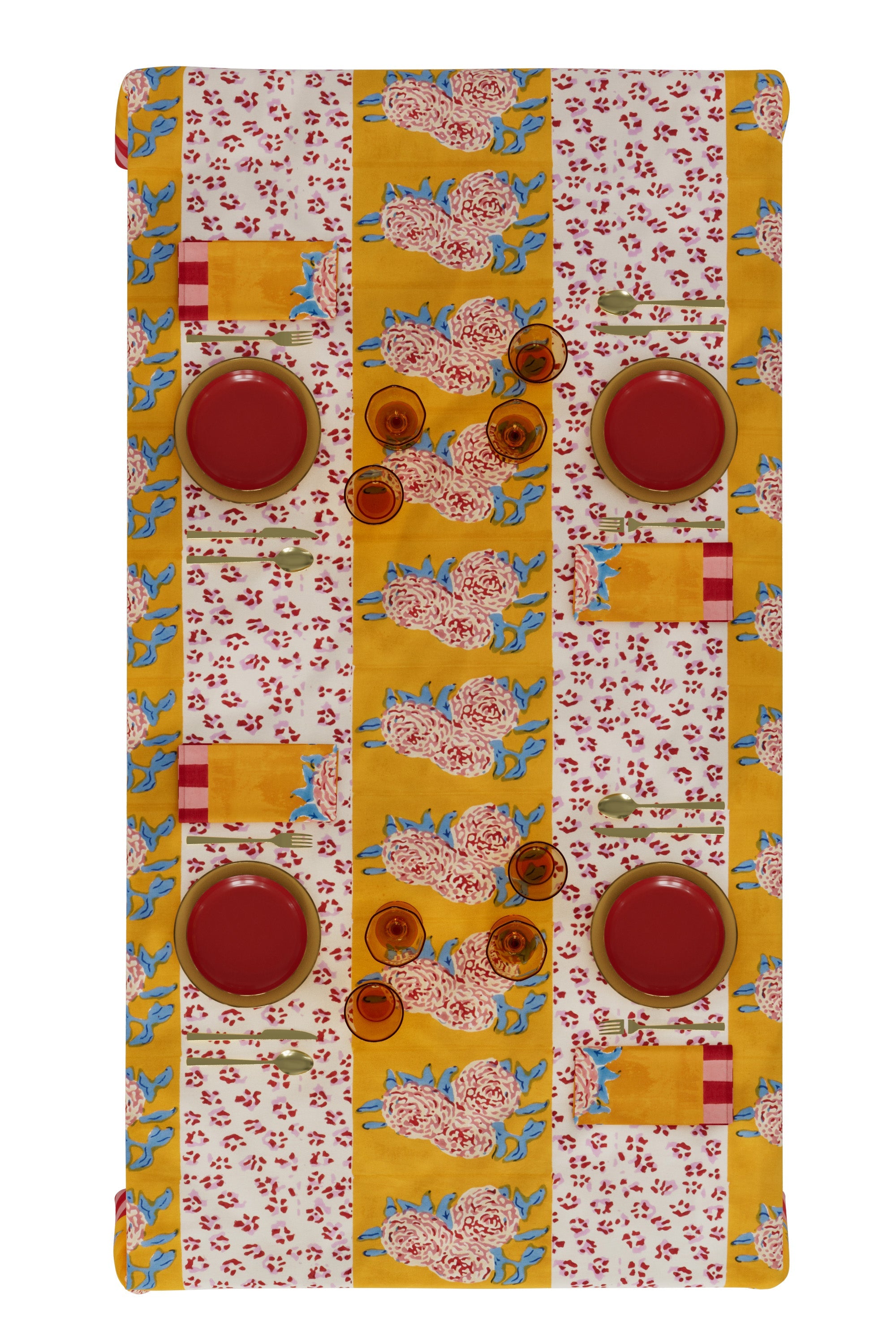 HOME DECOR LEOPARD STRIPES TABLECLOTH LARGE RECTANGLE Lisa Corti