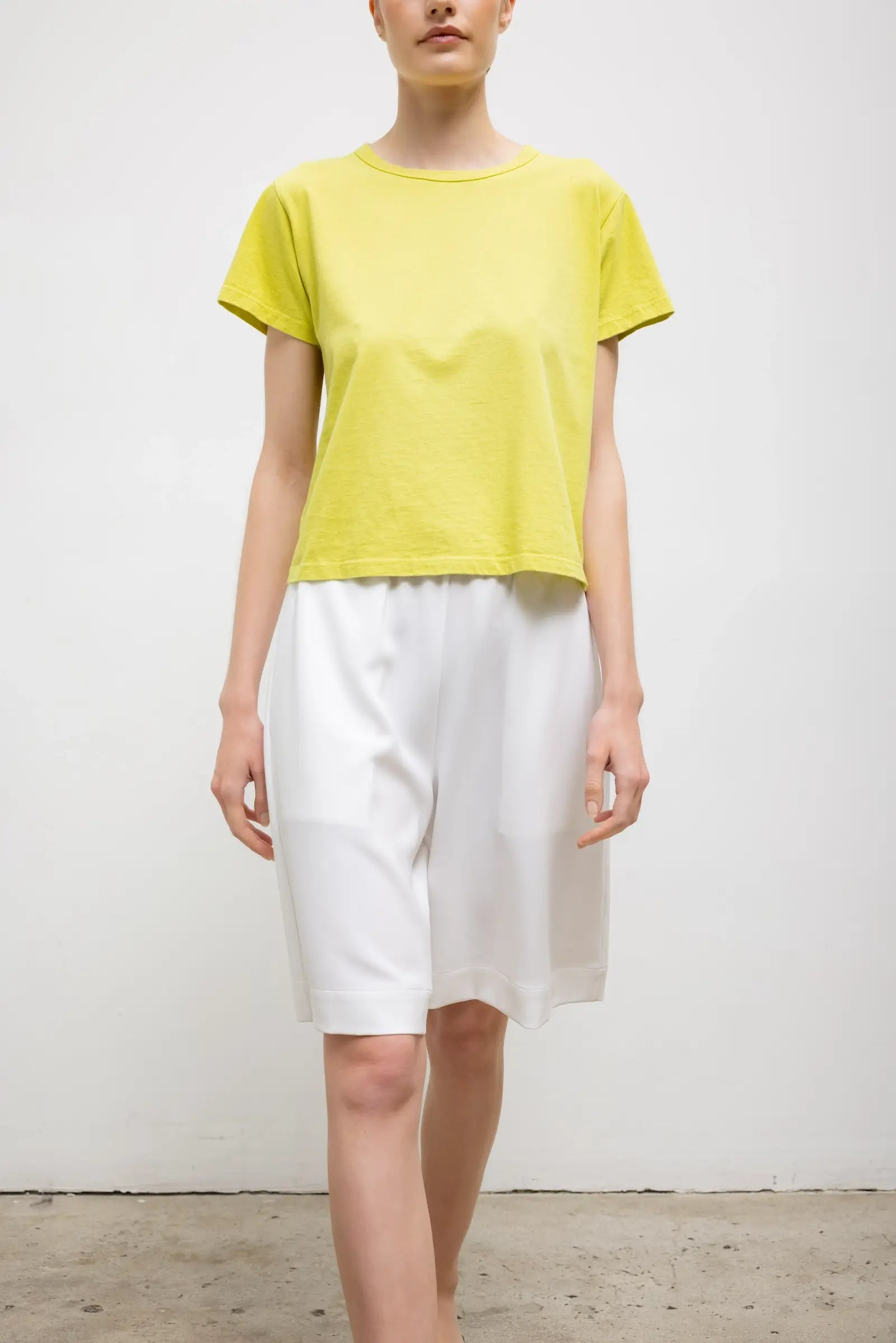 TEES/TANKS The Margo Tee in Chartreuse Leset