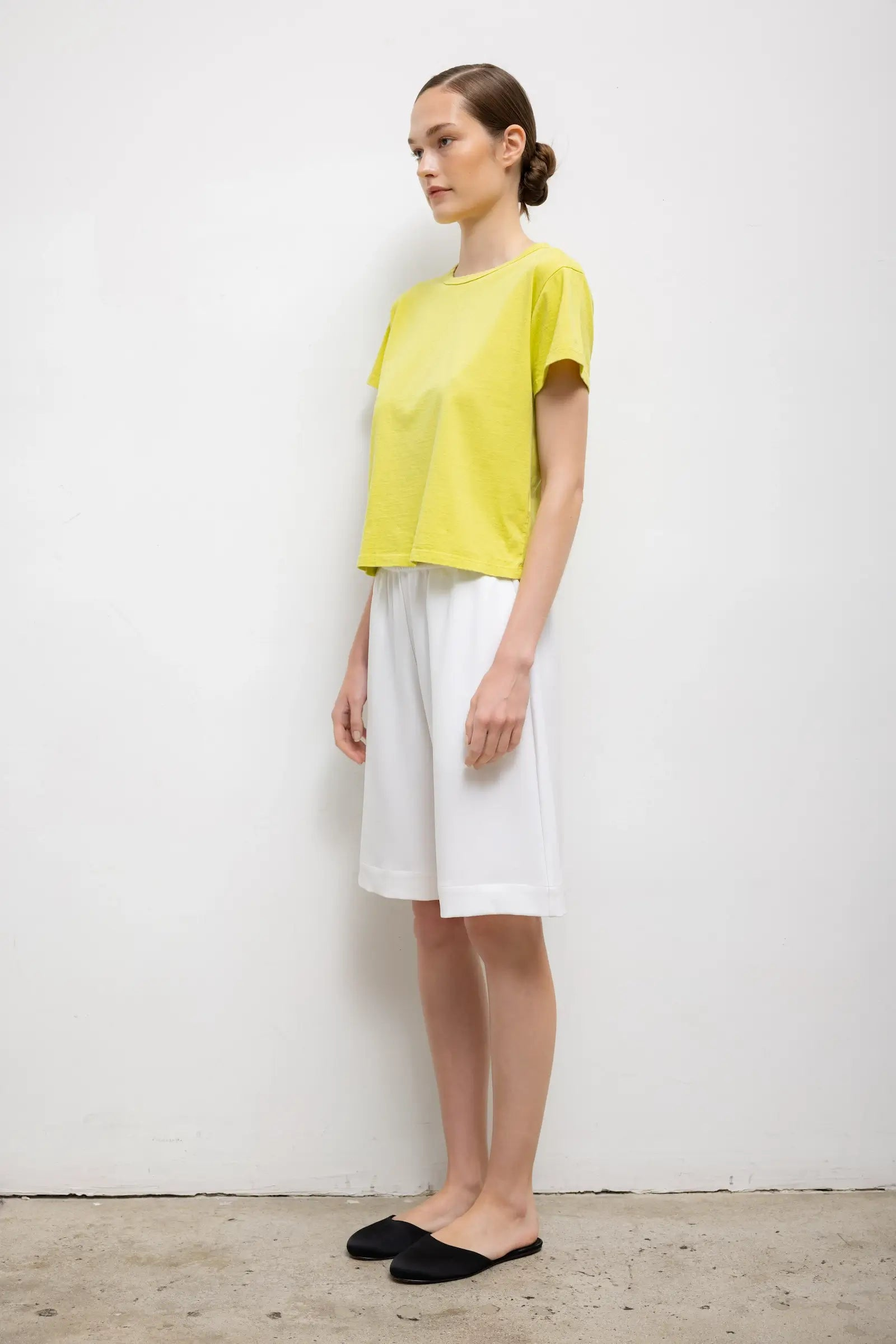 TEES/TANKS The Margo Tee in Chartreuse Leset