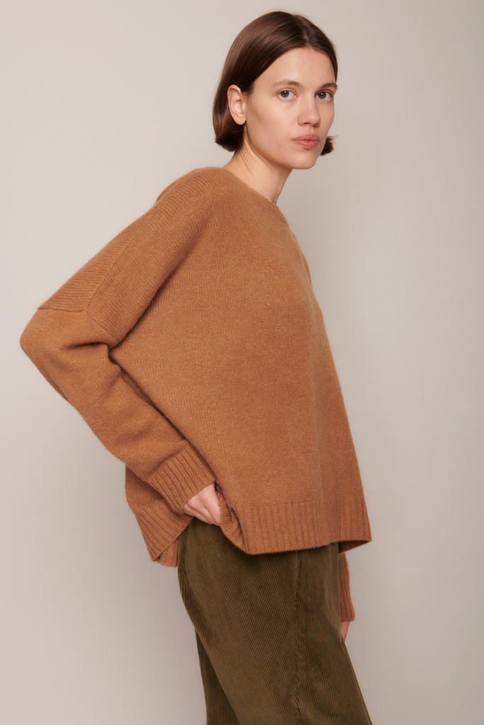 Sweaters Organic by John Patrick Wide Pullover in Vicuna Organic by John Patrick