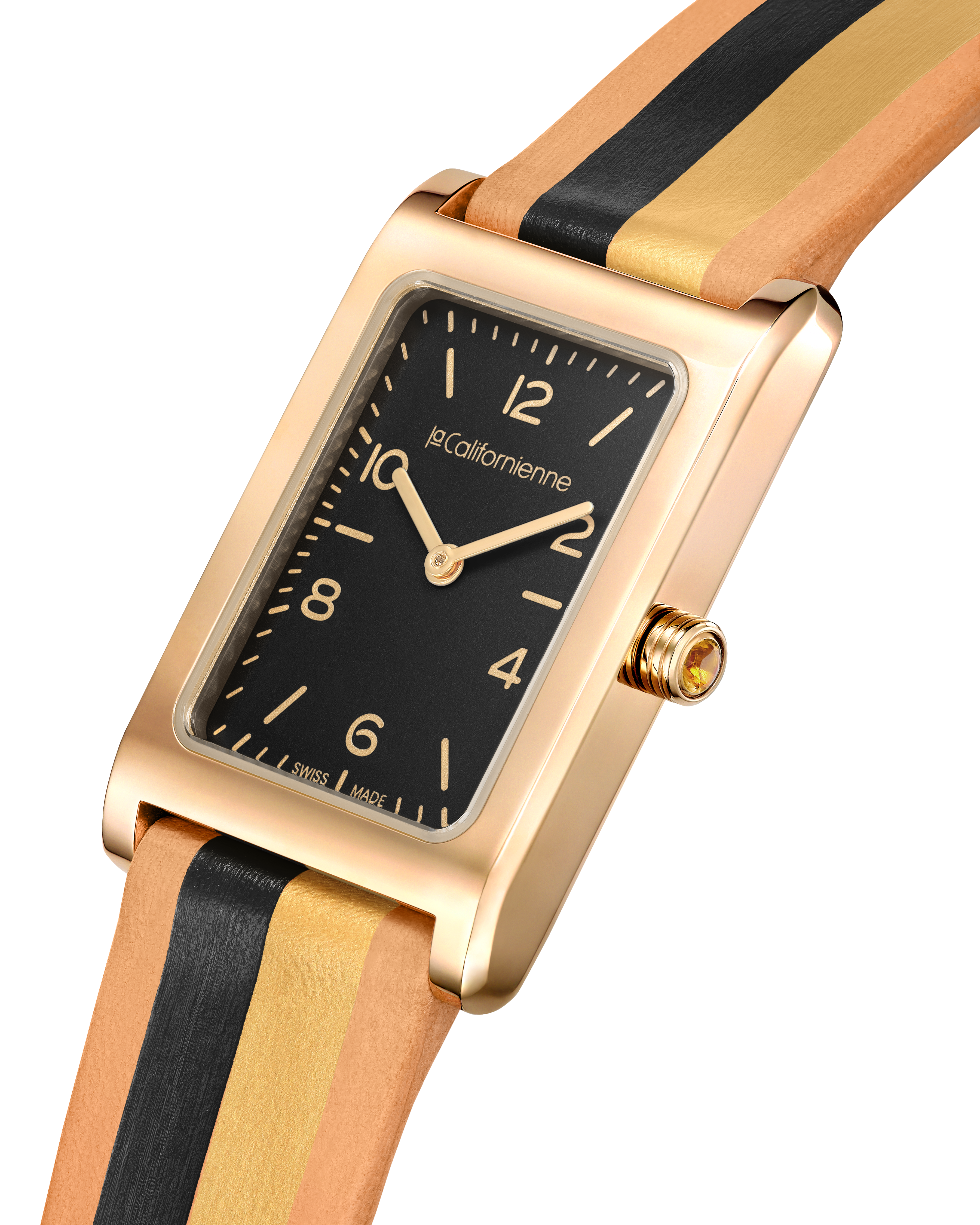 Watches La Californienne Daybreak Watch in Black and Gold La Californienne