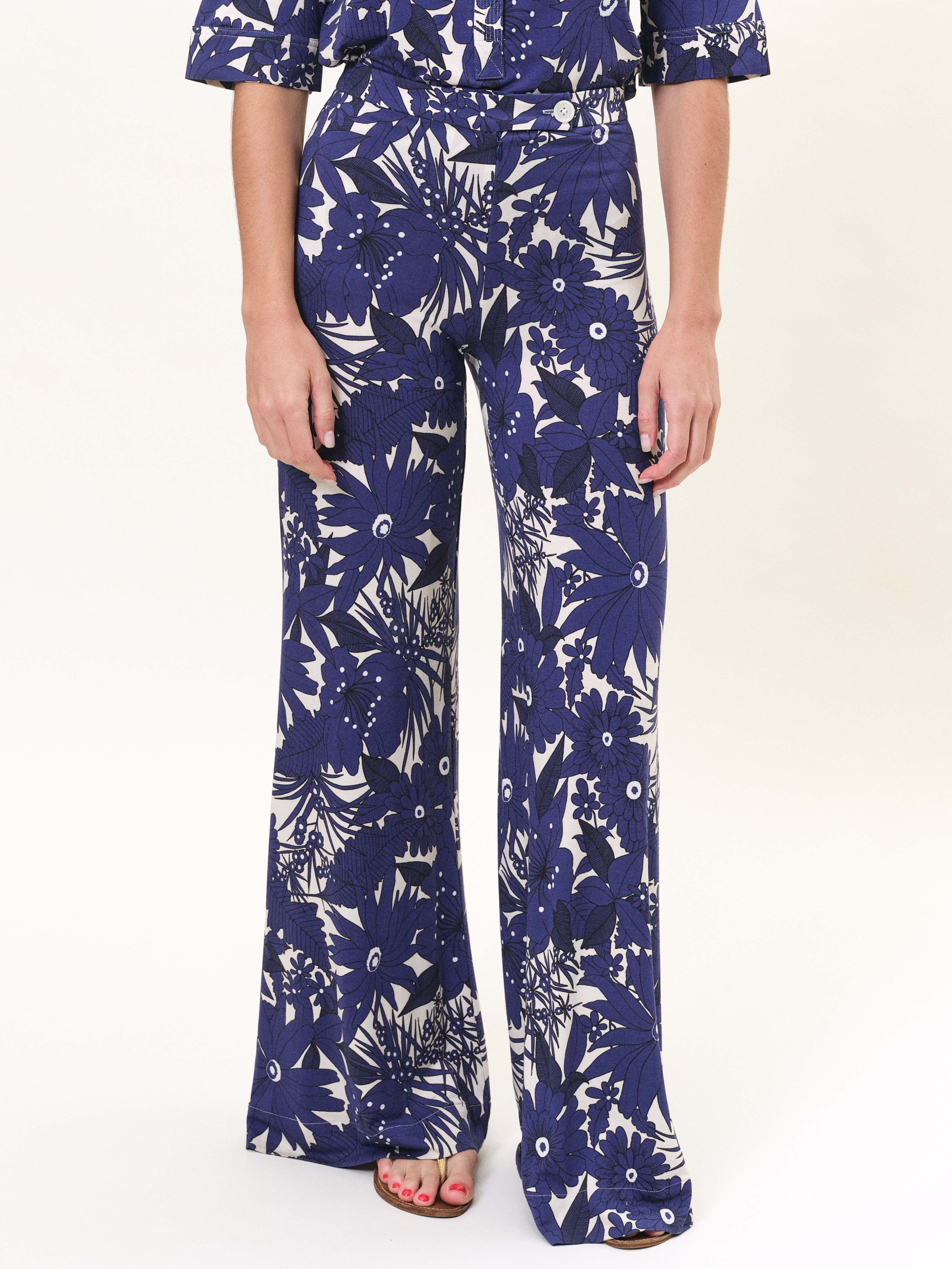 PANTS/SHORTS Giudecca Pant in Hibiscus Marine La Prestic Ouiston
