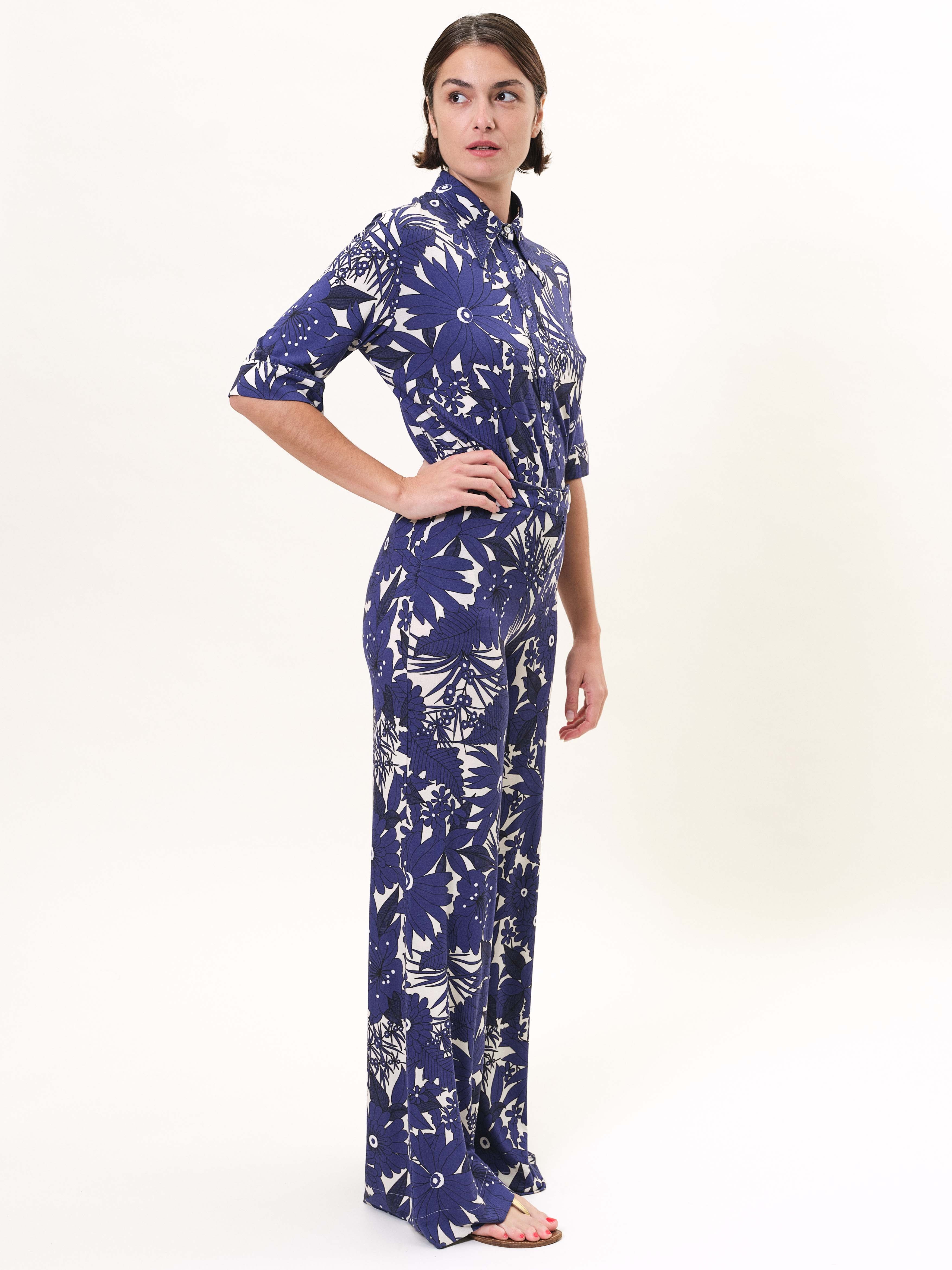 PANTS/SHORTS Giudecca Pant in Hibiscus Marine La Prestic Ouiston