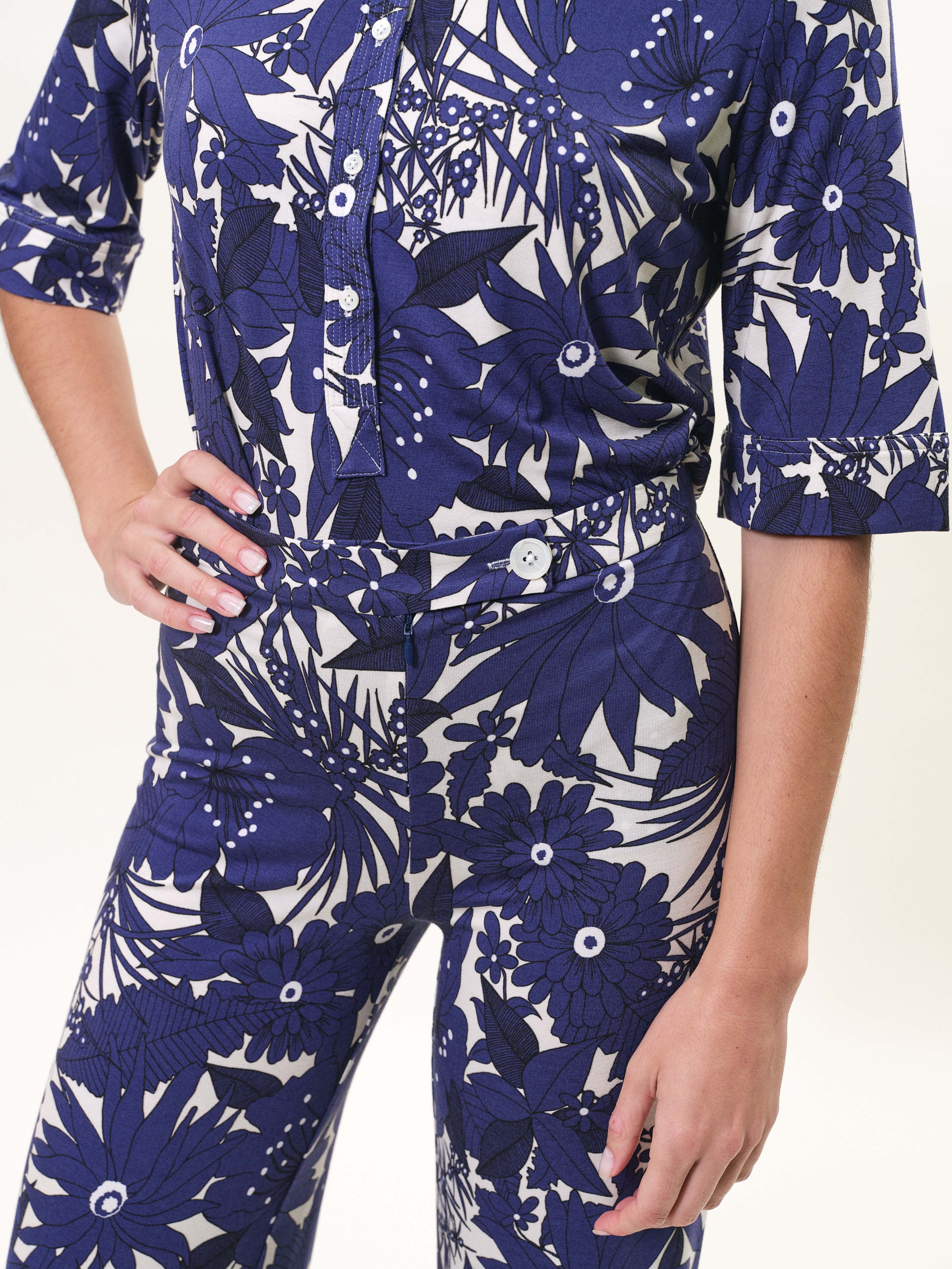 PANTS/SHORTS Giudecca Pant in Hibiscus Marine La Prestic Ouiston